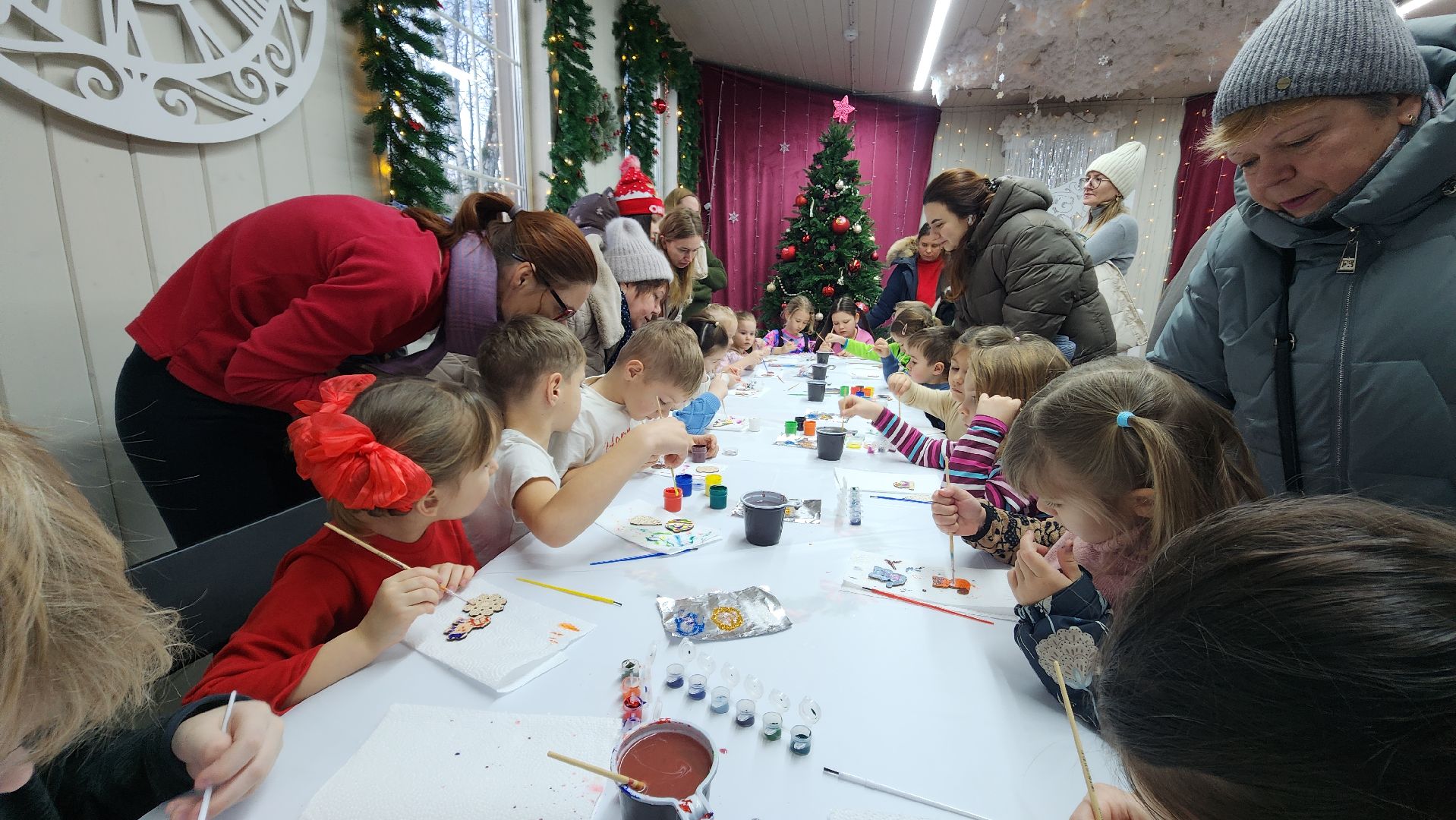 зима в  подмосковье, красногорск, дед мороз, городской парк,
