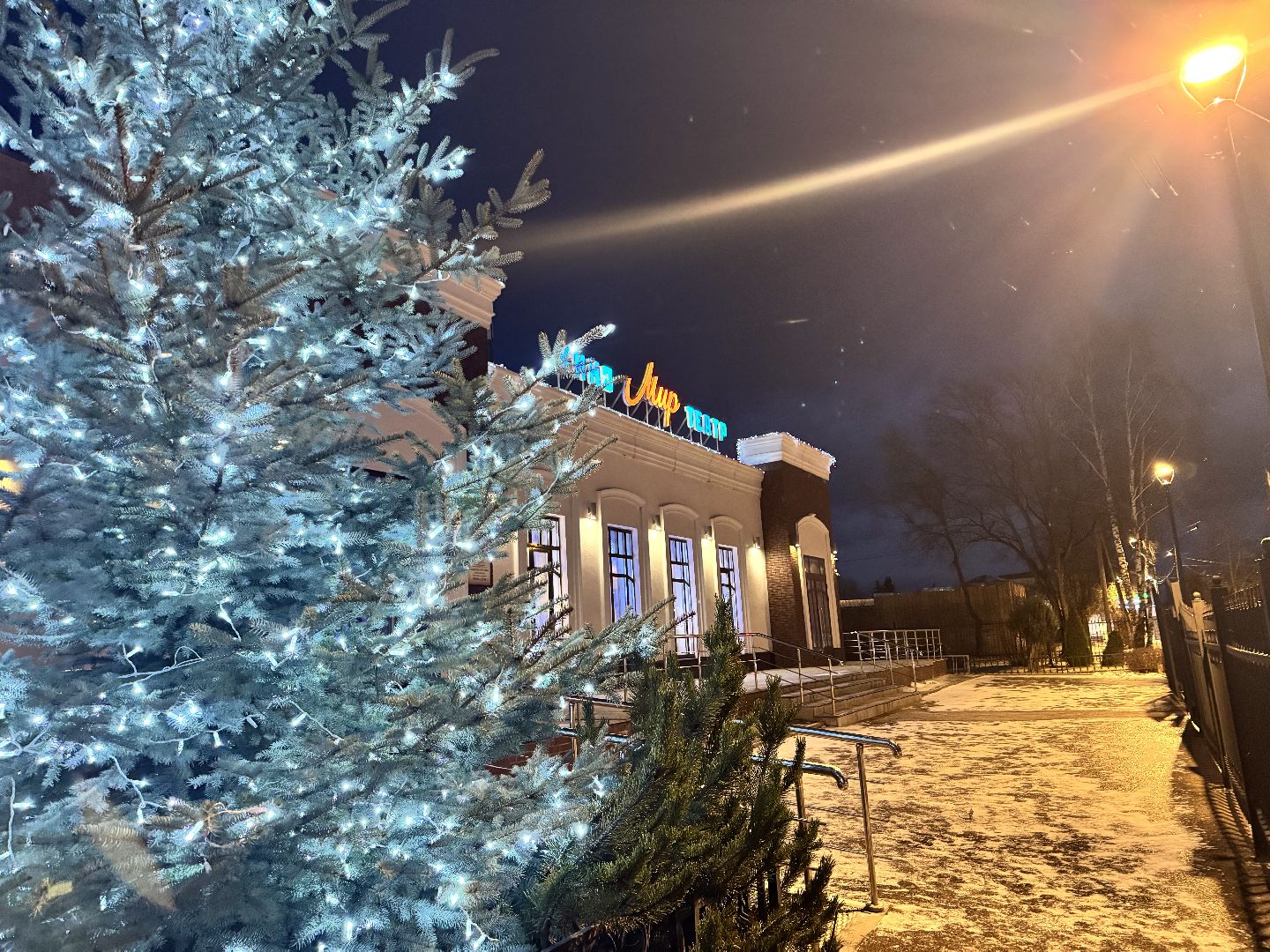 шаховская школа, новогодние украшения, зима в  подмосковье,