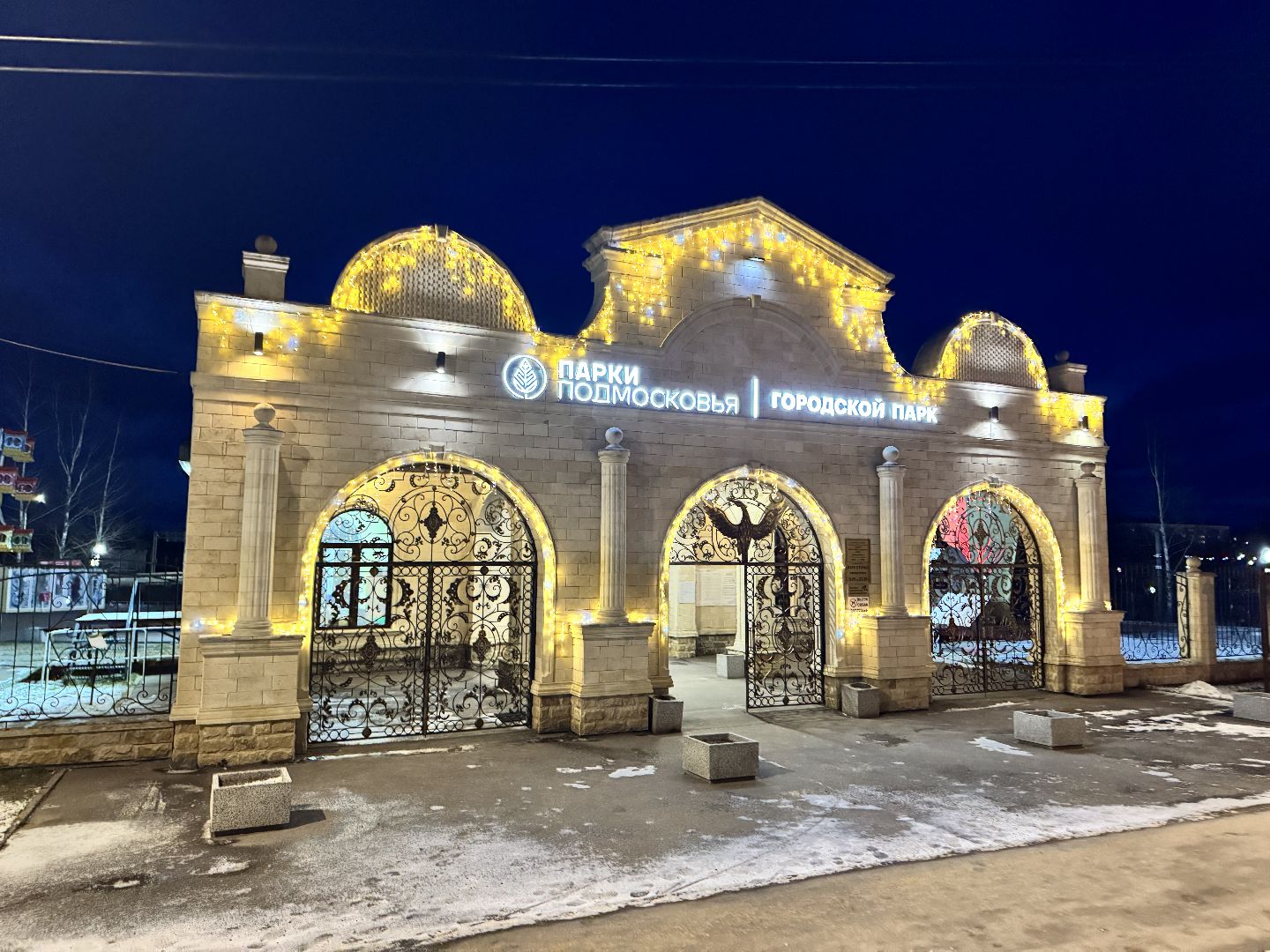 шаховская школа, новогодние украшения, зима в  подмосковье,