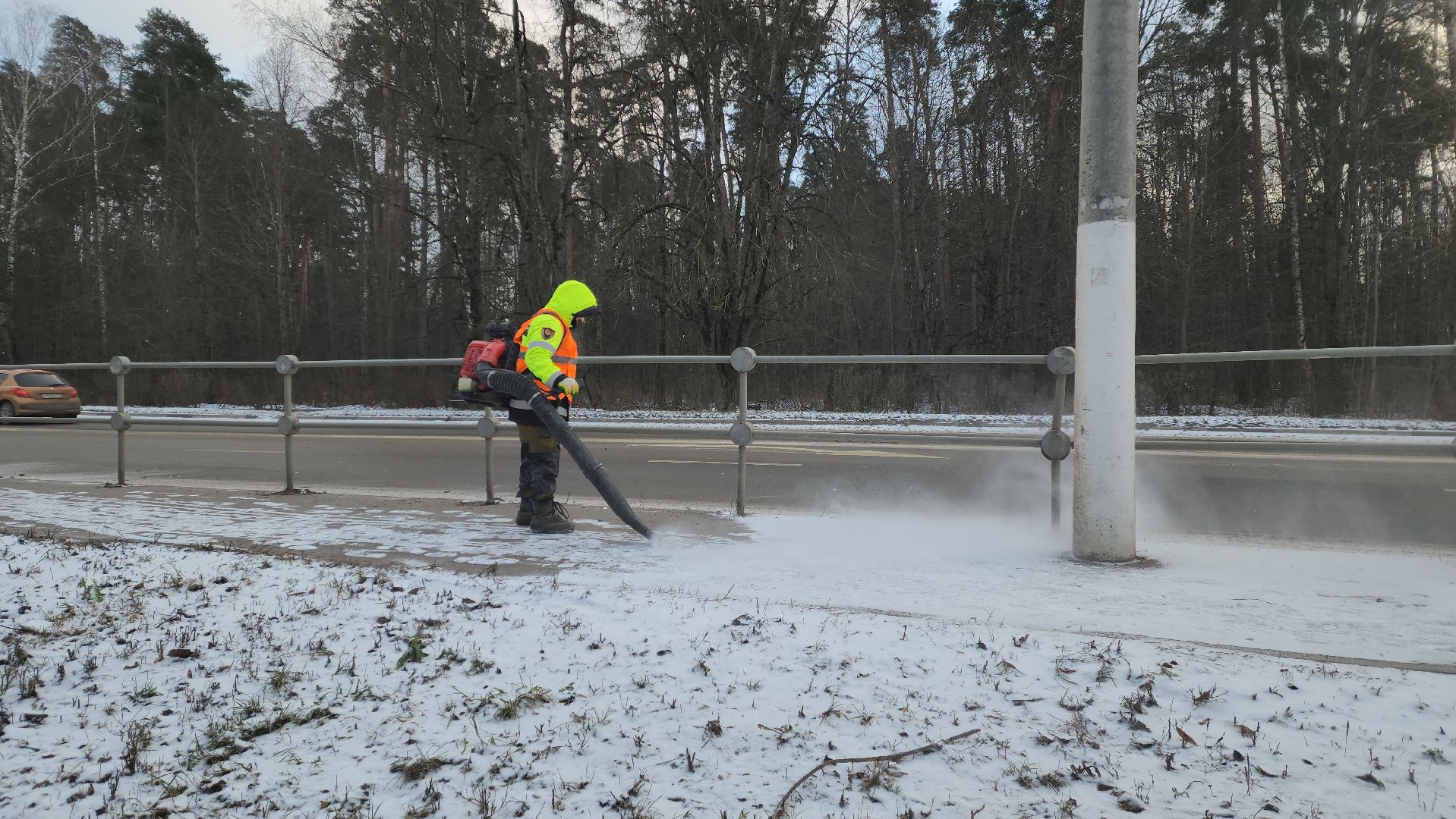 красноармейск, городской округ пушкинский, уборка городских территорий, гололедица,