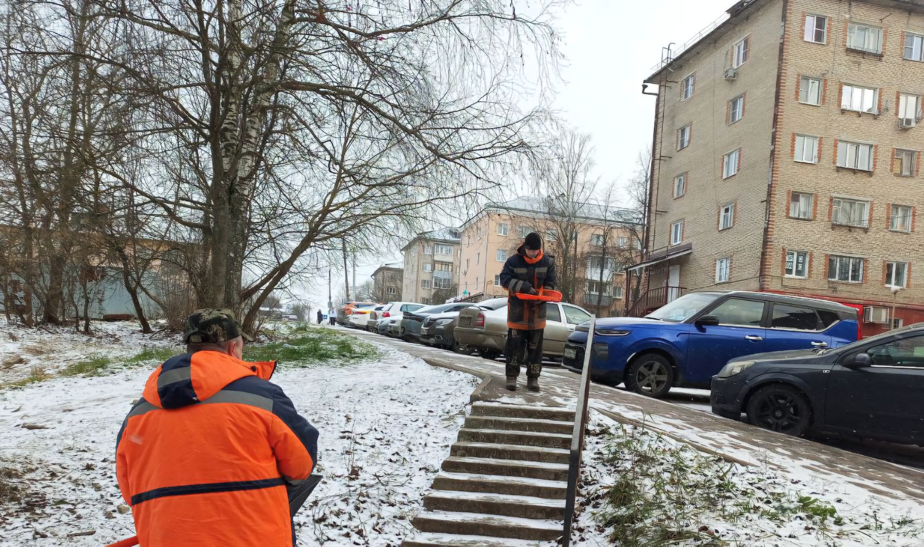 красноармейск, городской округ пушкинский, уборка городских территорий, гололедица,