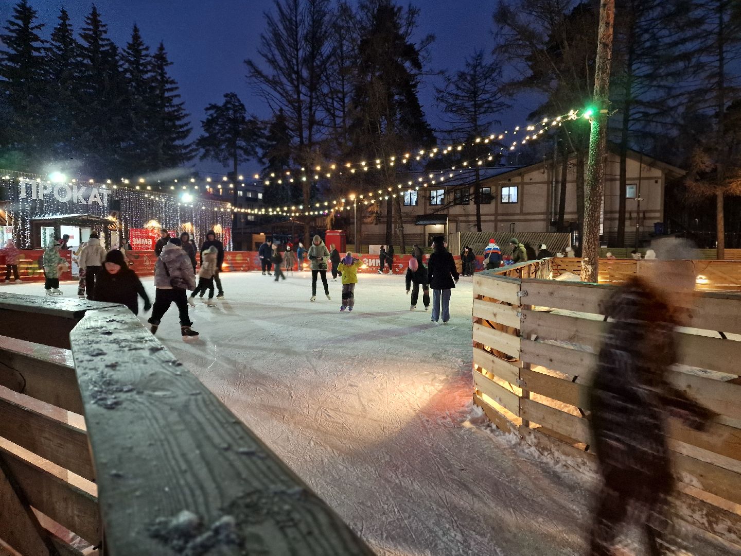 первый снежный день зимы жители балашихи вышли на лед, балашиха парк пехорка,