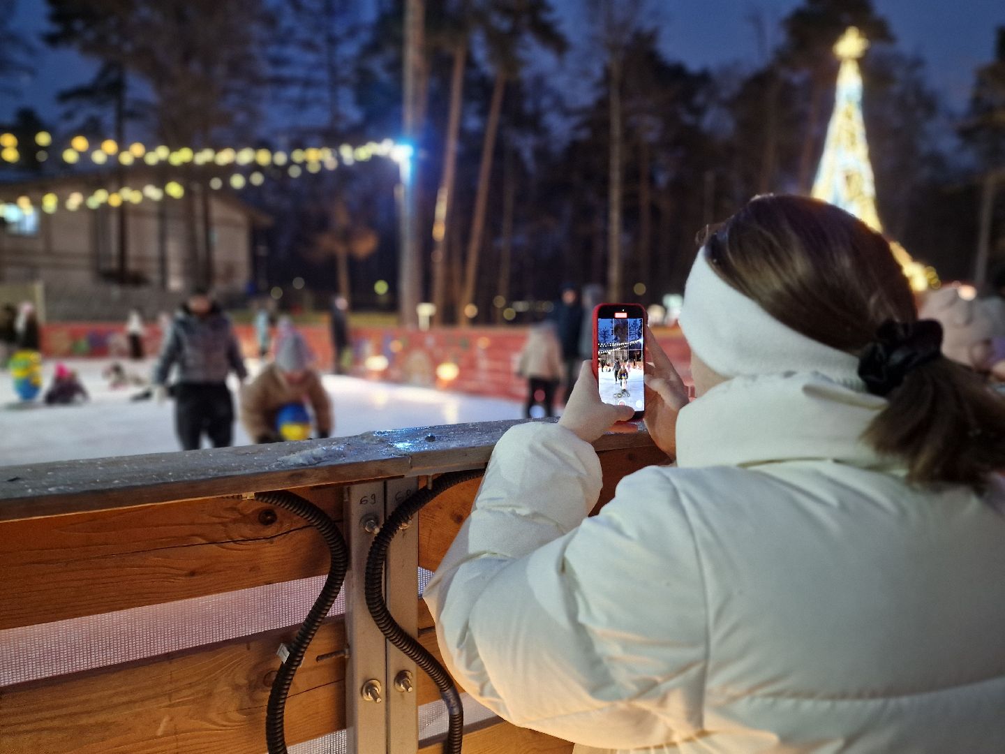 первый снежный день зимы жители балашихи вышли на лед, балашиха парк пехорка,