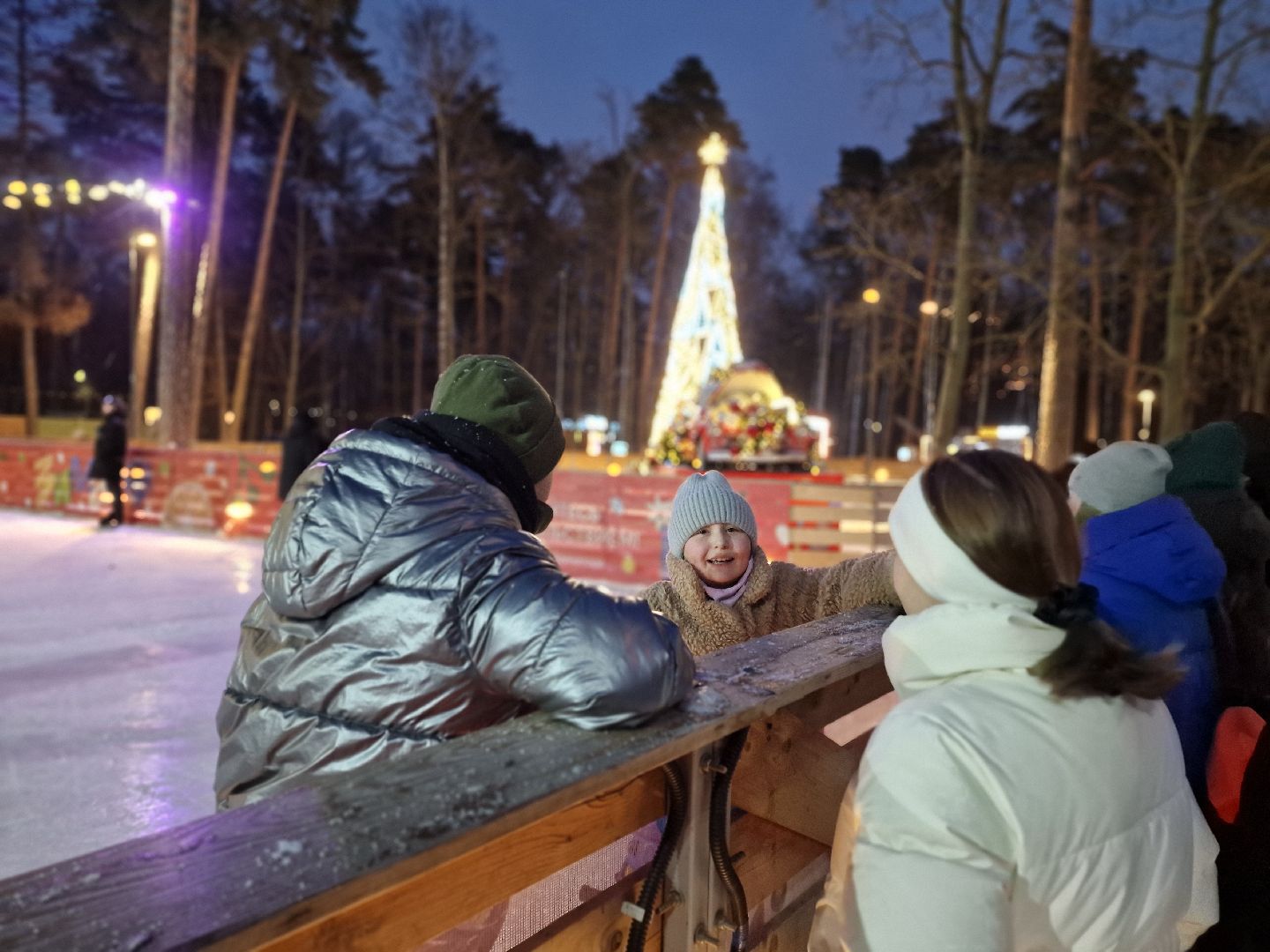 первый снежный день зимы жители балашихи вышли на лед, балашиха парк пехорка,
