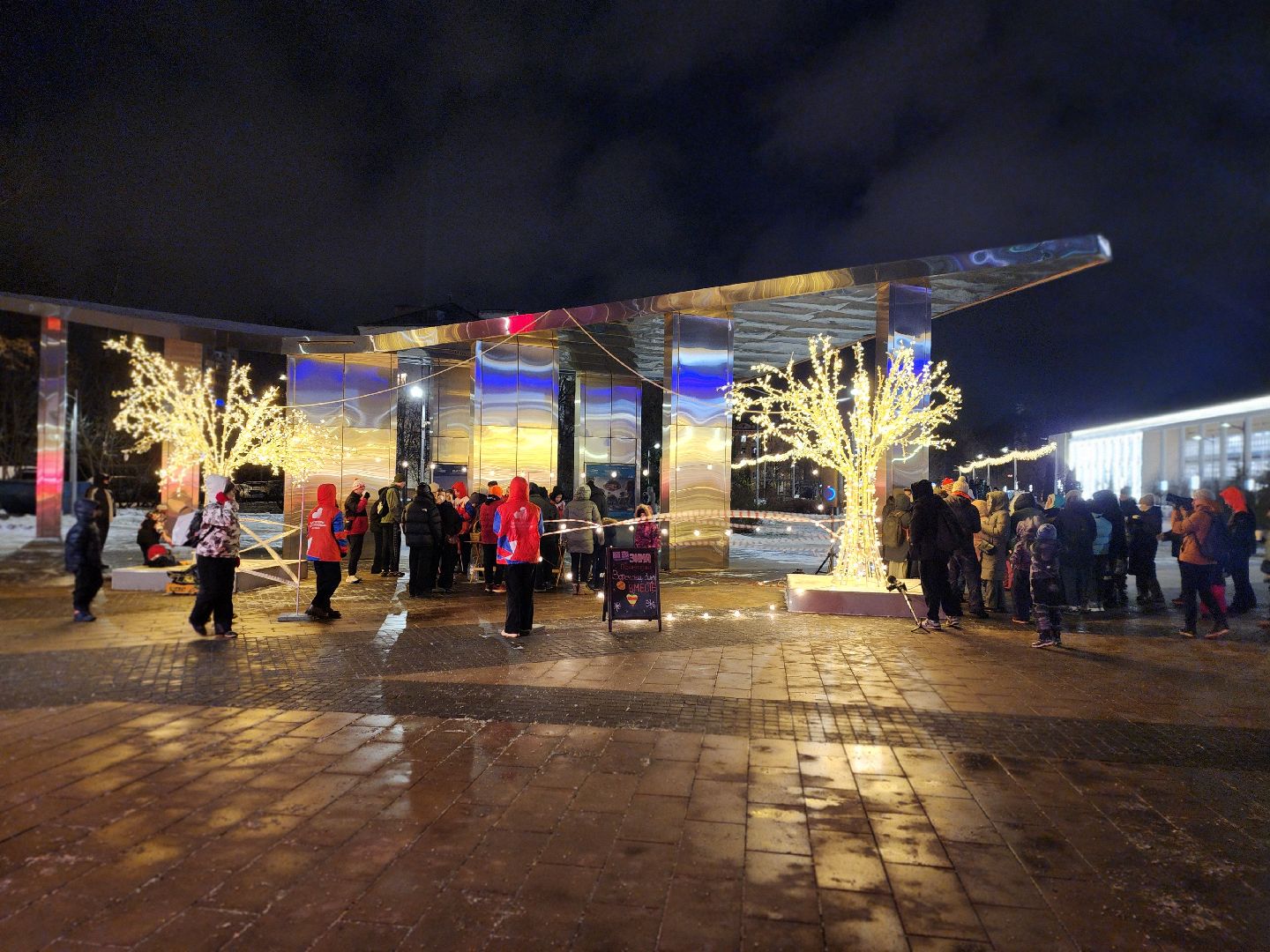 королёв, мандариновый забег в королеве, зима в подмосковье, спорт,