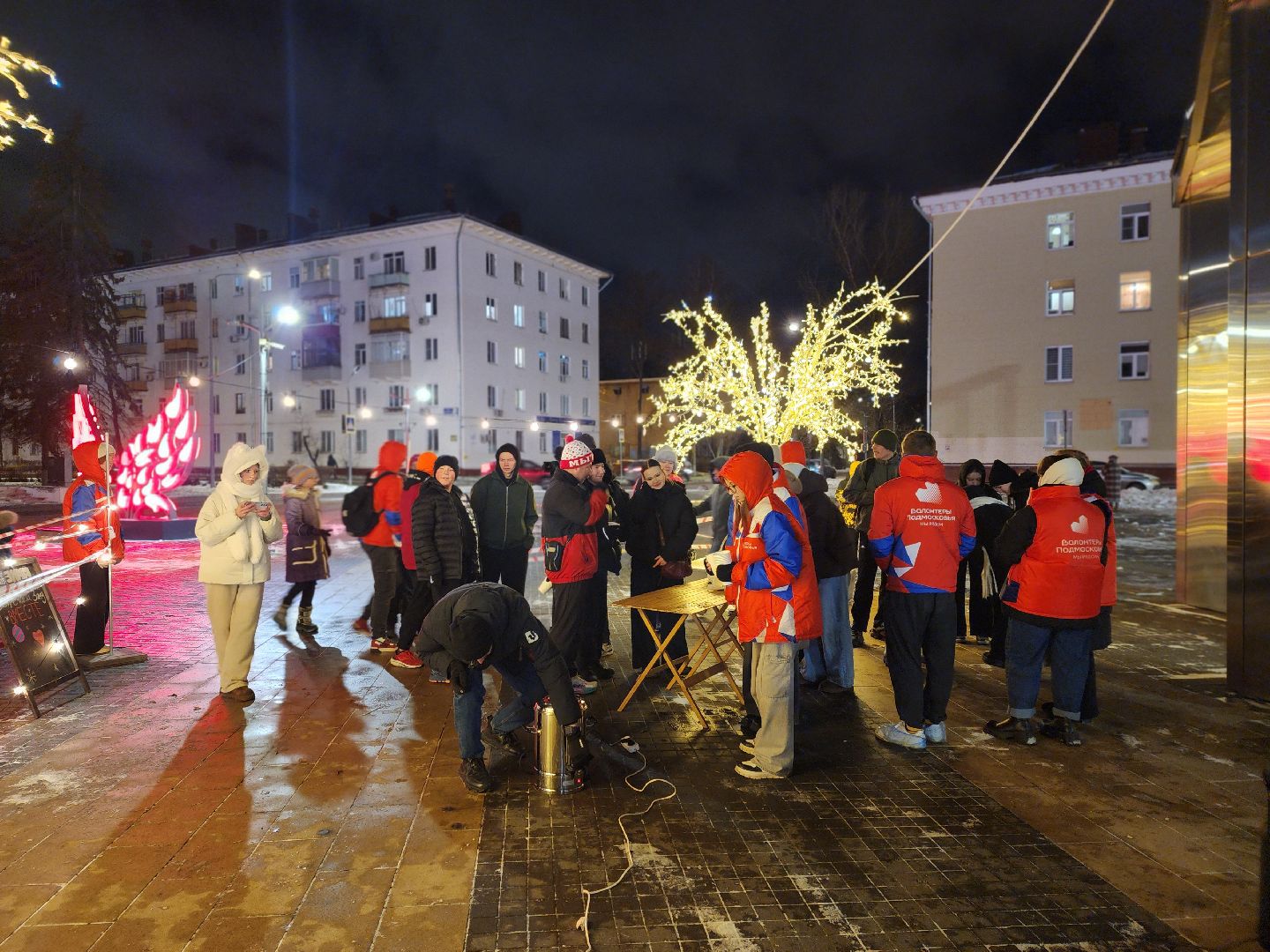 королёв, мандариновый забег в королеве, зима в подмосковье, спорт,