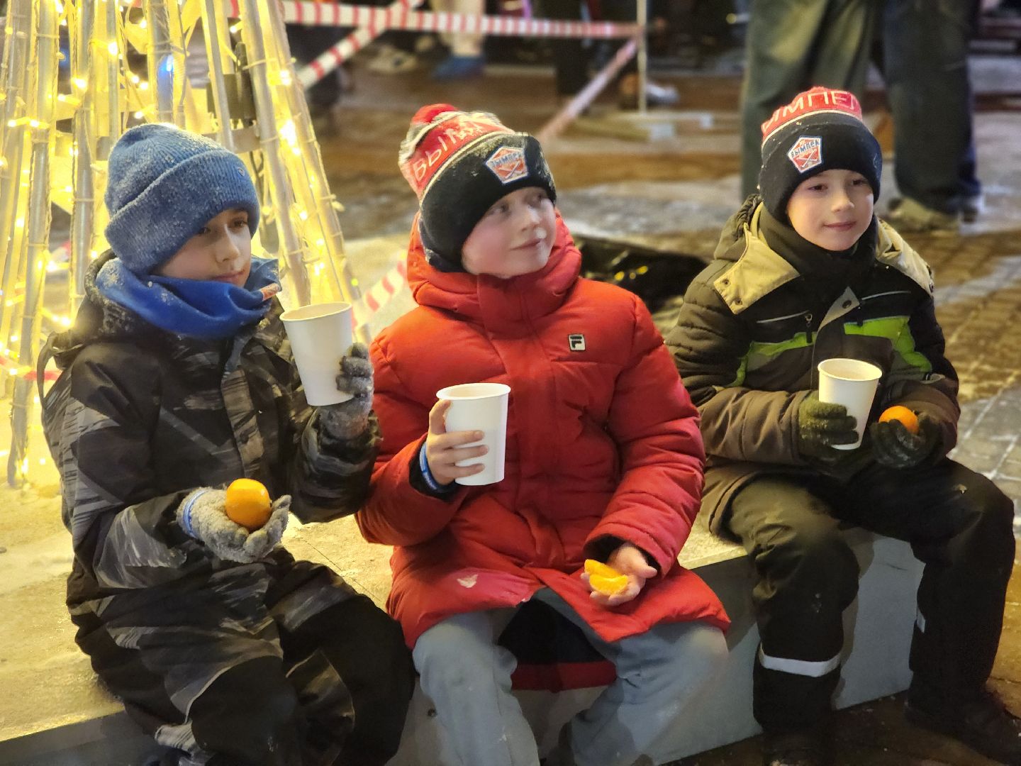 королёв, мандариновый забег в королеве, зима в подмосковье, спорт,