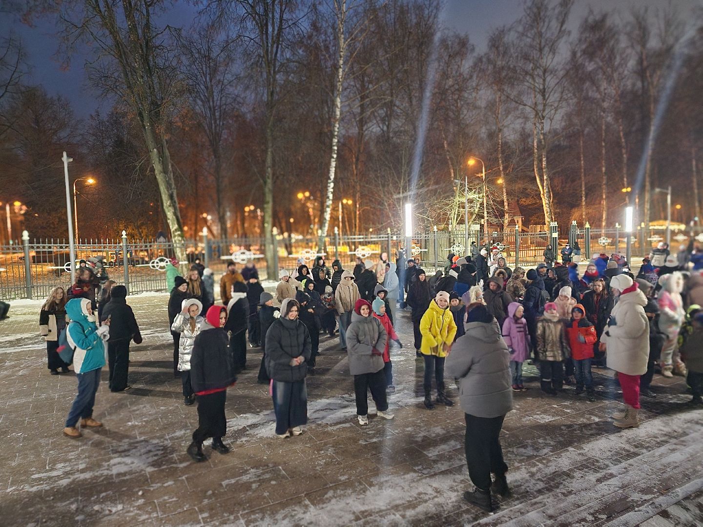 королёв, мандариновый забег в королеве, зима в подмосковье, спорт,