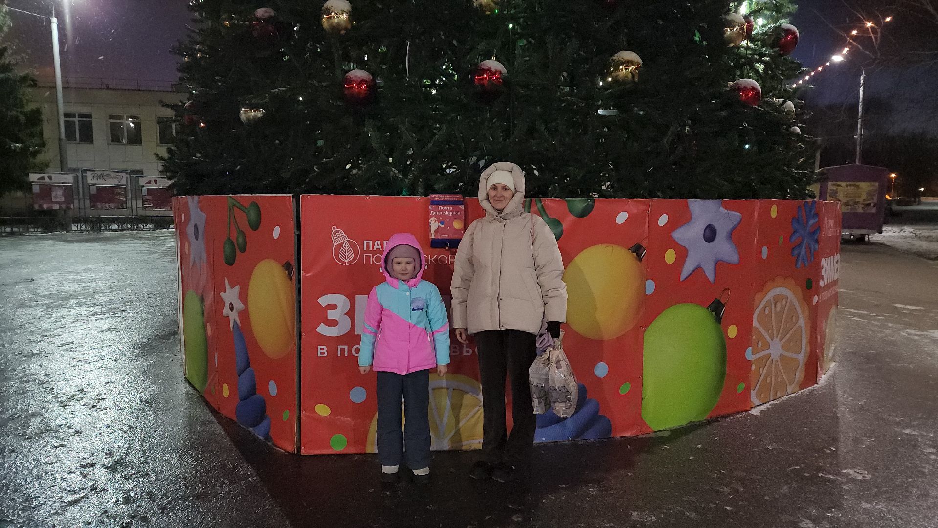 луховицы, парк воробьева, новый год,