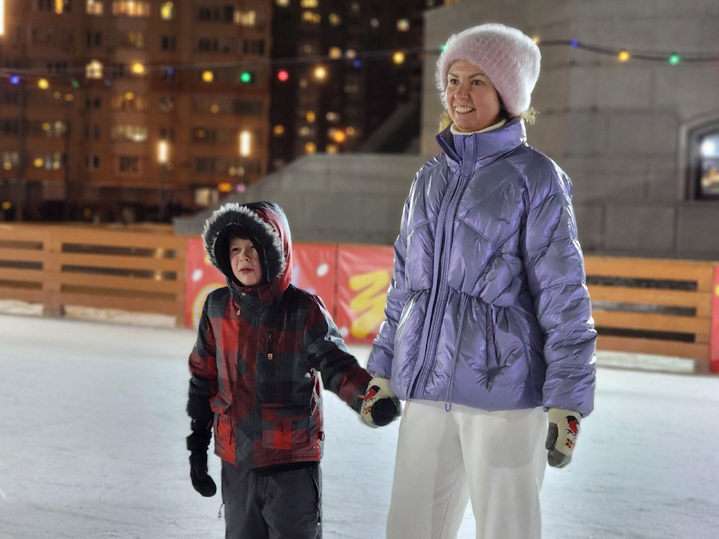 каток, зима в  подмосковье, павшинская пойма, красногорск,