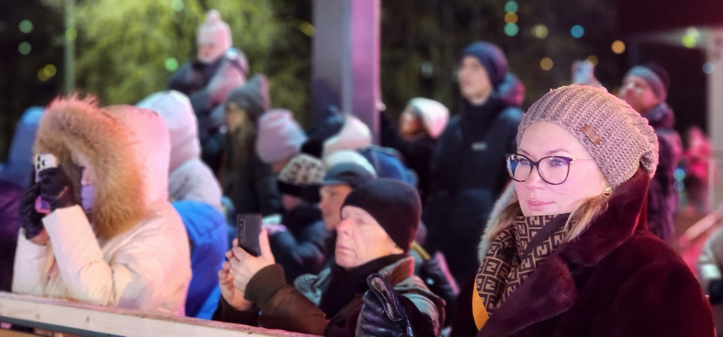 Химки, зима в подмосковье, Каток, Новый год,