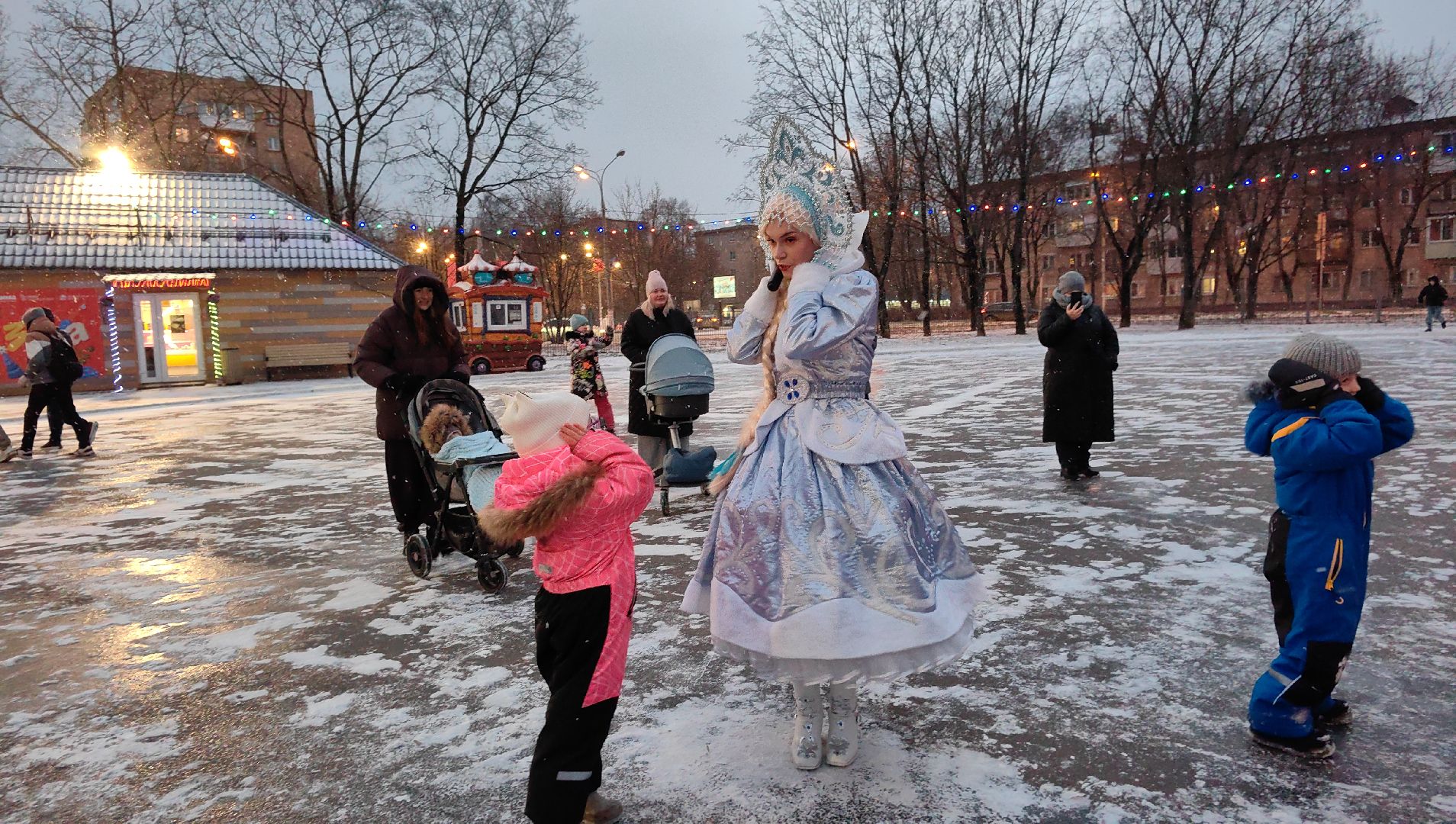 Дед Мороз, снегурочка, парк, почта, письмо, квест,