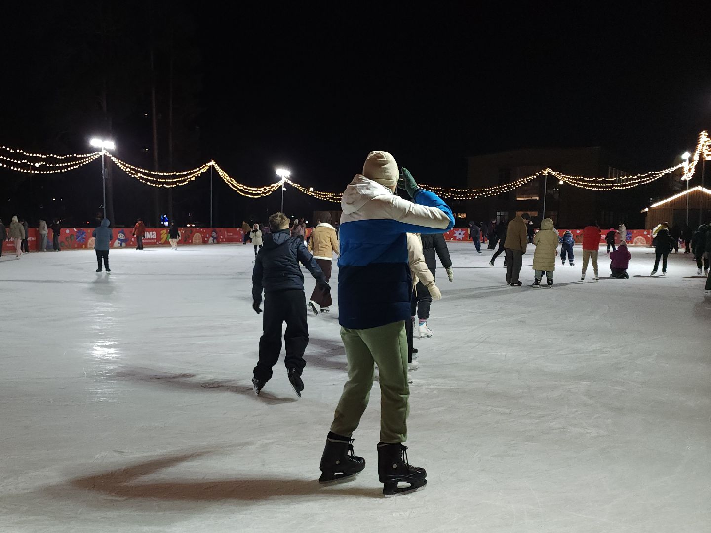 дубна, каток в парке, зима в подмомсковье, мастер класс,