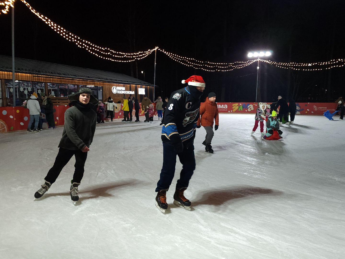 дубна, каток в парке, зима в подмомсковье, мастер класс,
