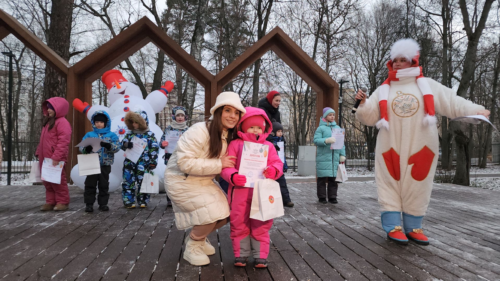 парки подмосковья, зима в парке, новогодняя игрушка, новый год, лосино-петровский,