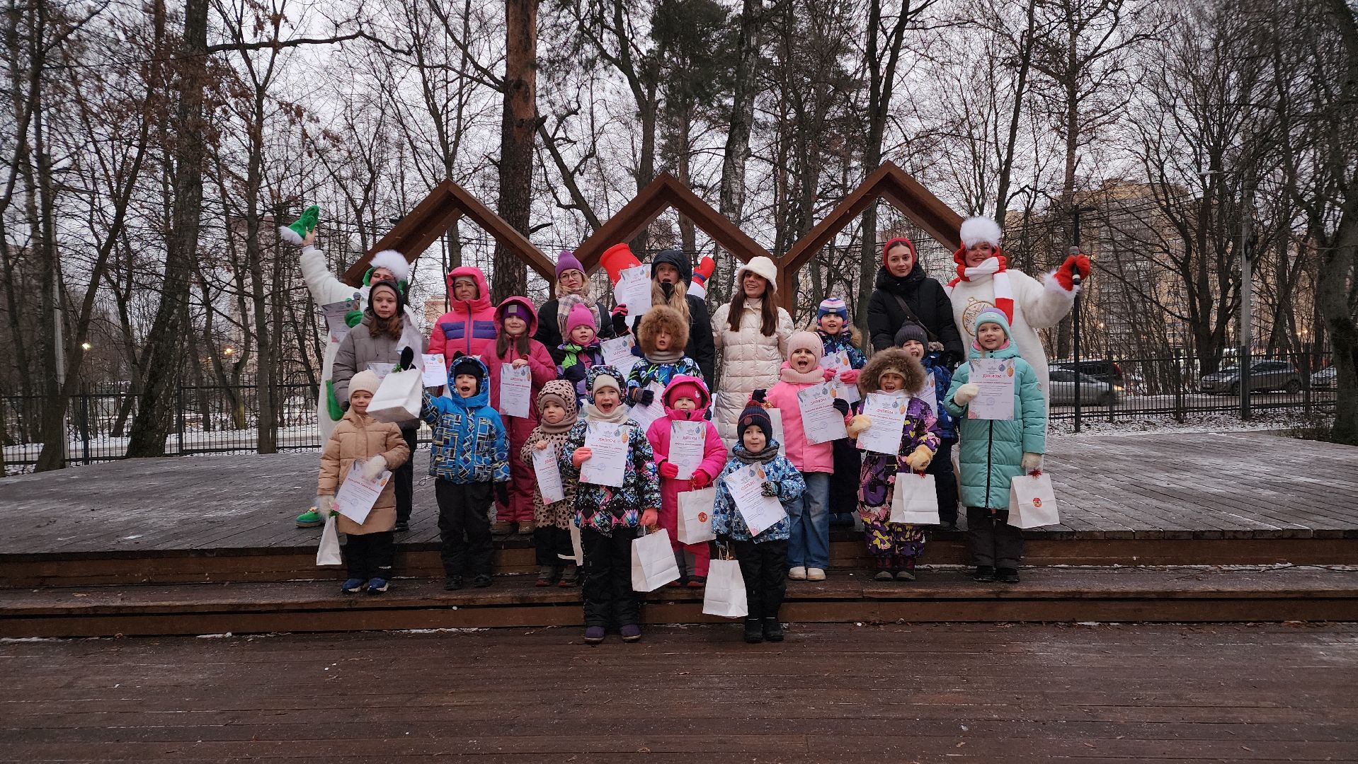 парки подмосковья, зима в парке, новогодняя игрушка, новый год, лосино-петровский,
