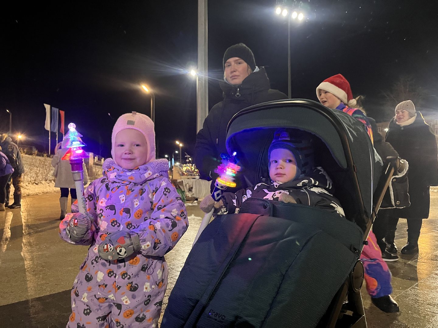 рошаль, главная елка, зажжение елки,