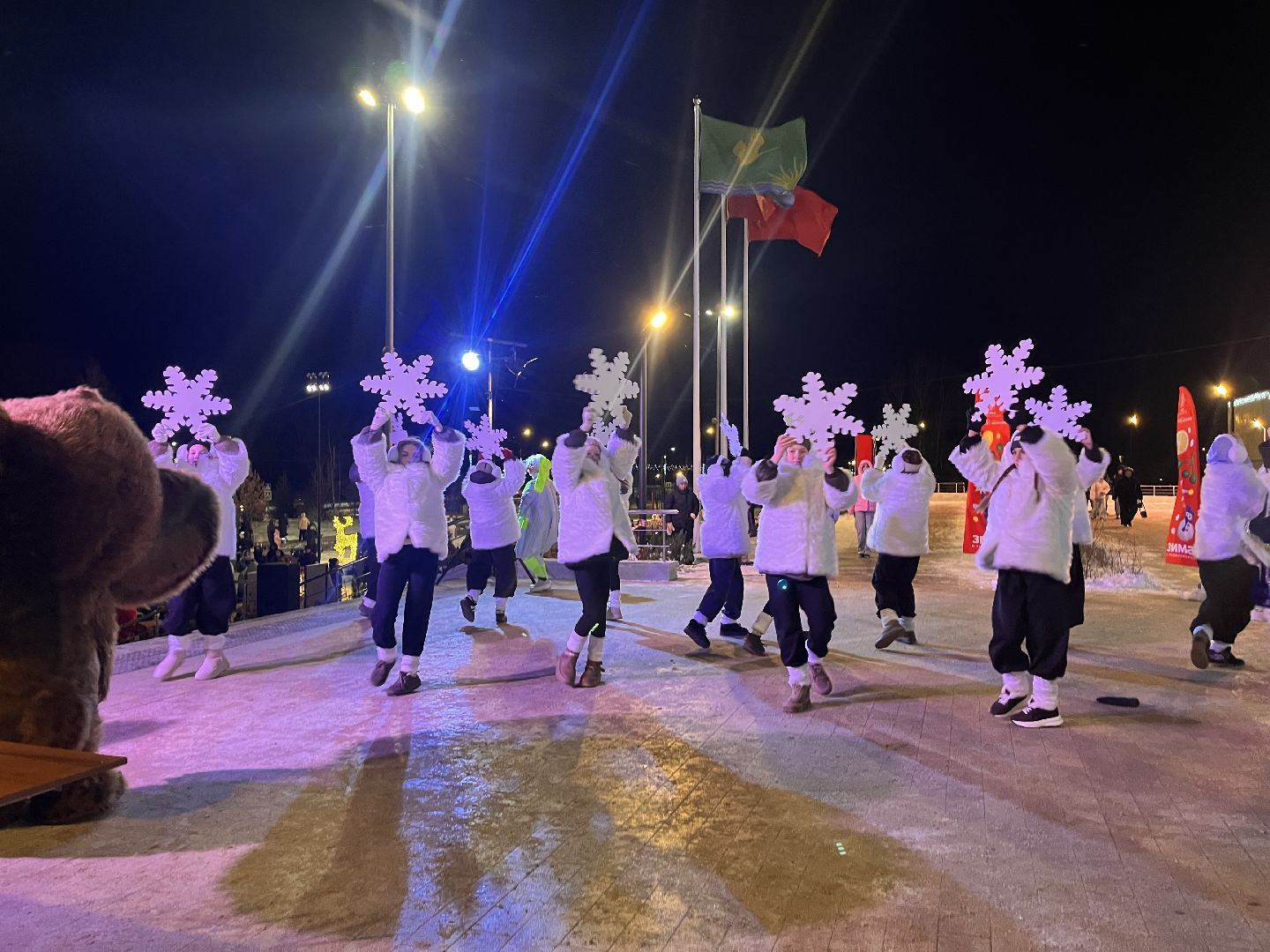 рошаль, главная елка, зажжение елки,