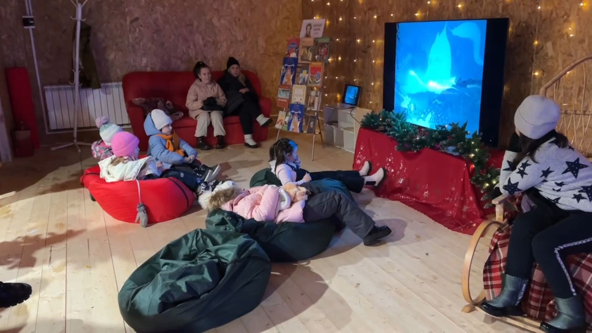 Зарайск, Зима в Подмосковье, Зарайский парк культуры и отдыха, Резиденция Деда Мороза в Зарайске,