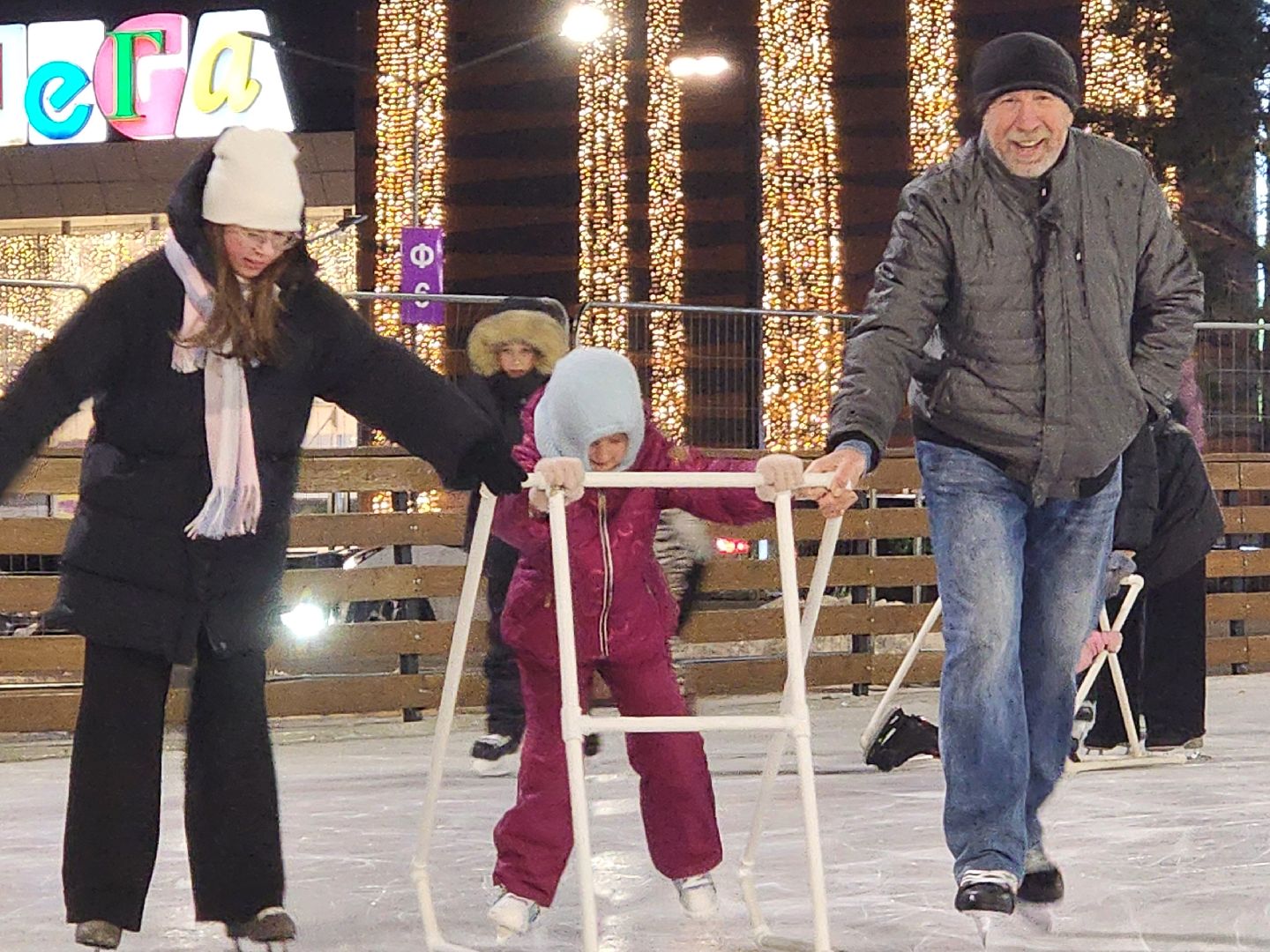 каток, коньки, спорт, новый год,