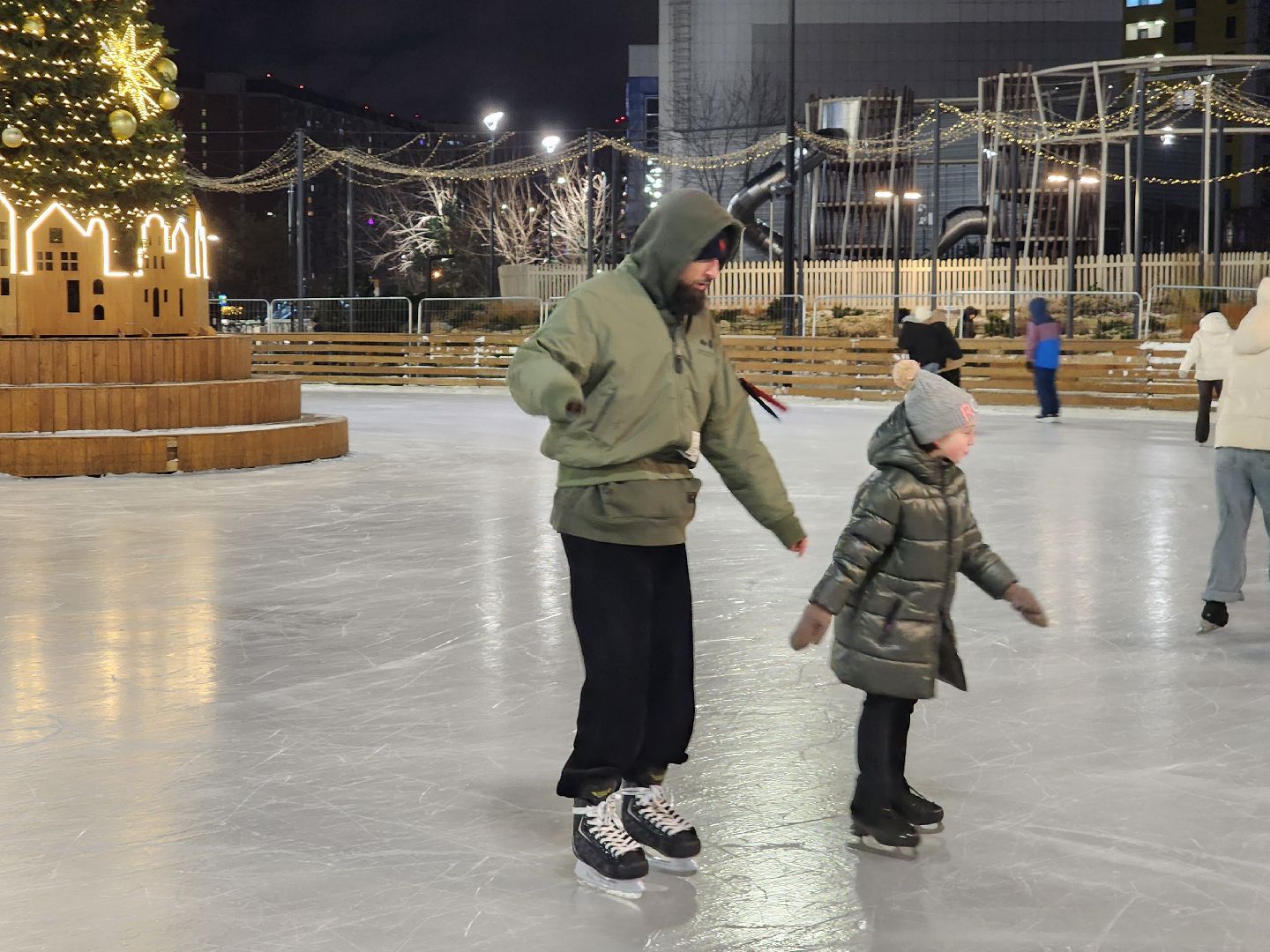 каток, коньки, спорт, новый год,