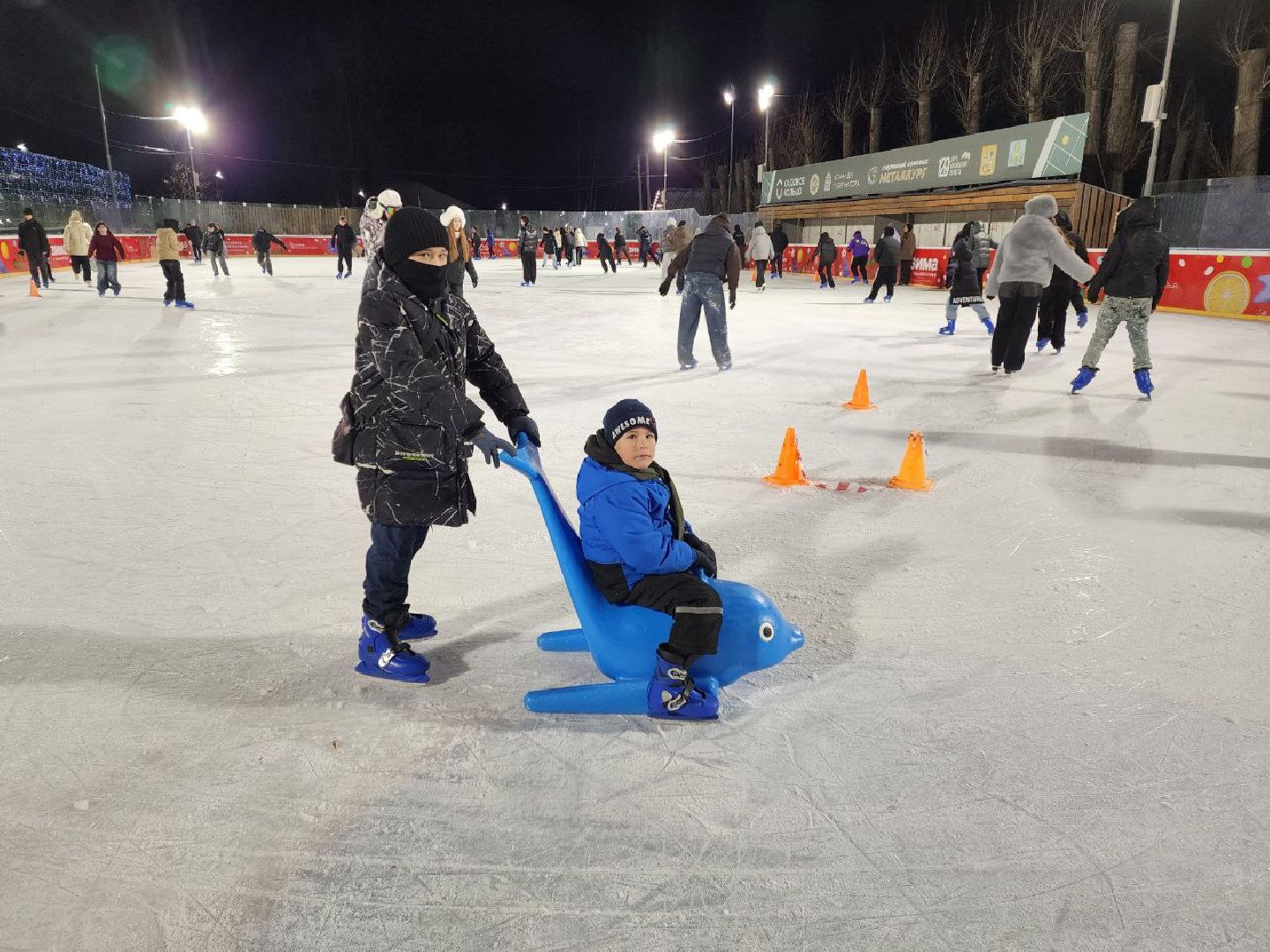 солнечногорск, набережная, зима, каток,
