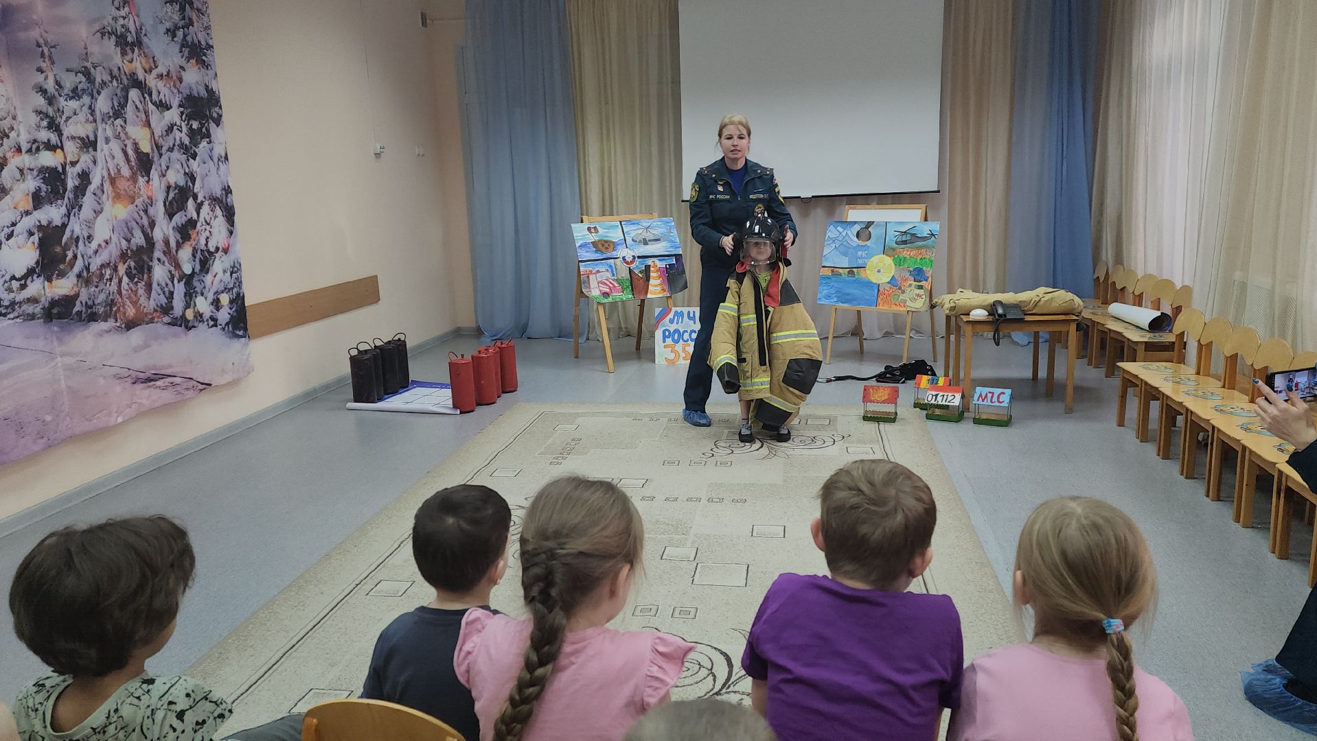 серпухов, детский сад пчелка, улица советская, серпуховские спасатели,