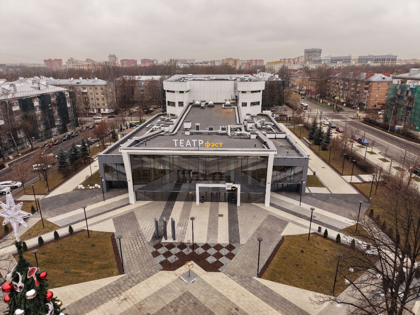 видео с коптера, театр фэст, театр драмы и комедии фэст,