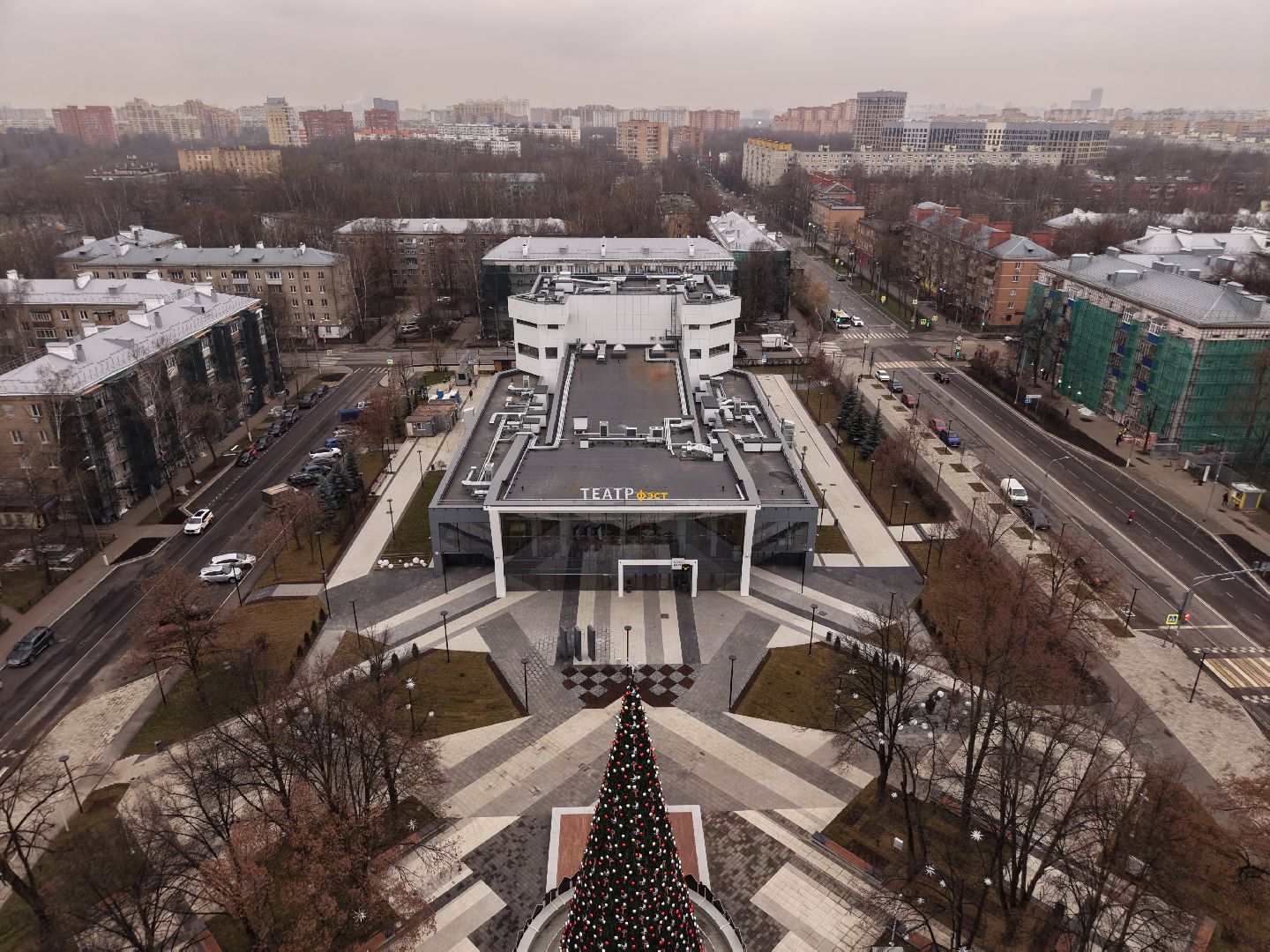 видео с коптера, театр фэст, театр драмы и комедии фэст,