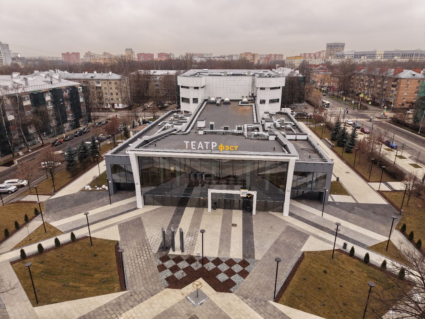 видео с коптера, театр фэст, театр драмы и комедии фэст,