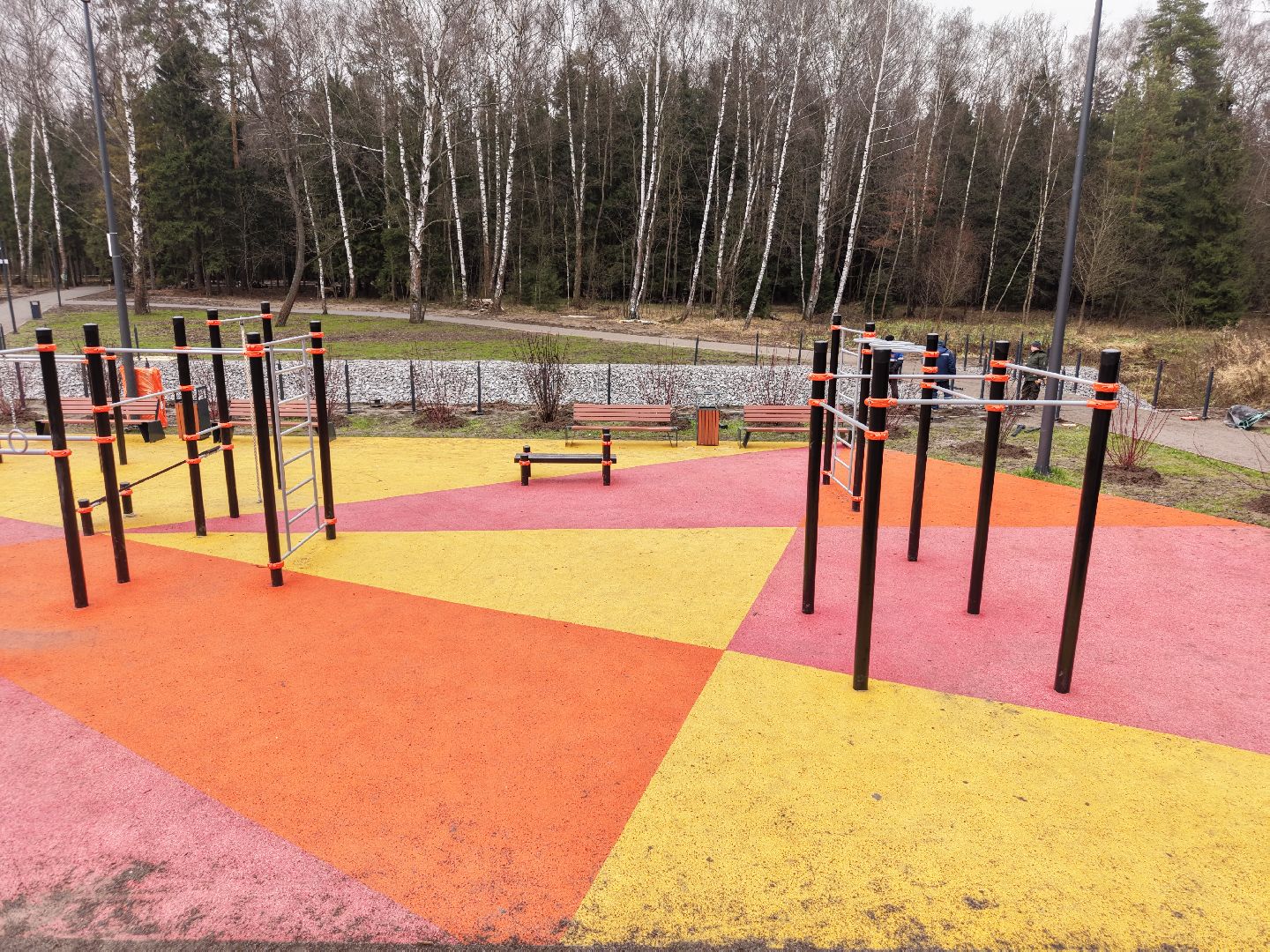 видео с коптера, пироговский лесопарк, благоустройство в мытищах,