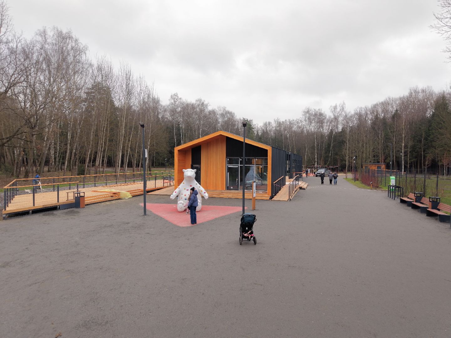 видео с коптера, пироговский лесопарк, благоустройство в мытищах,