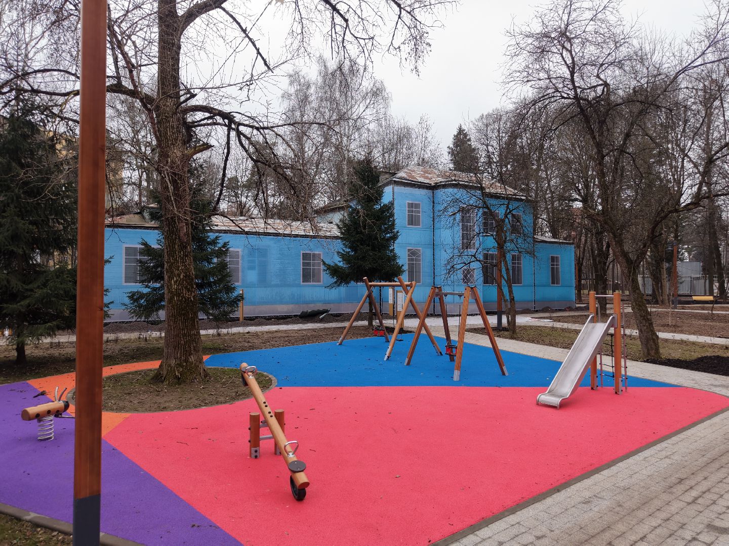 видео с коптера, парк Папанинская дача , парк в королеве,