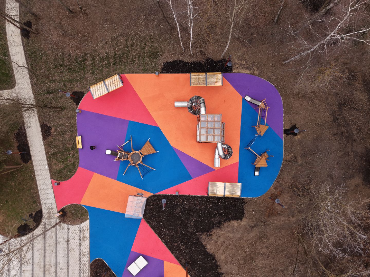 видео с коптера, парк Папанинская дача , парк в королеве,