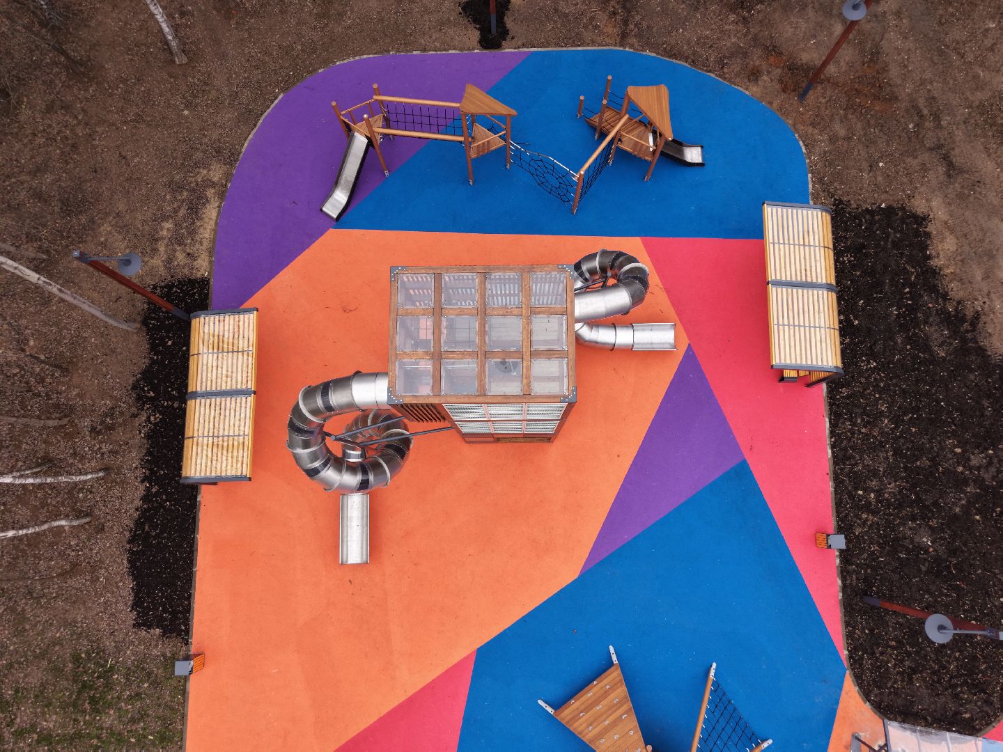 видео с коптера, парк Папанинская дача , парк в королеве,