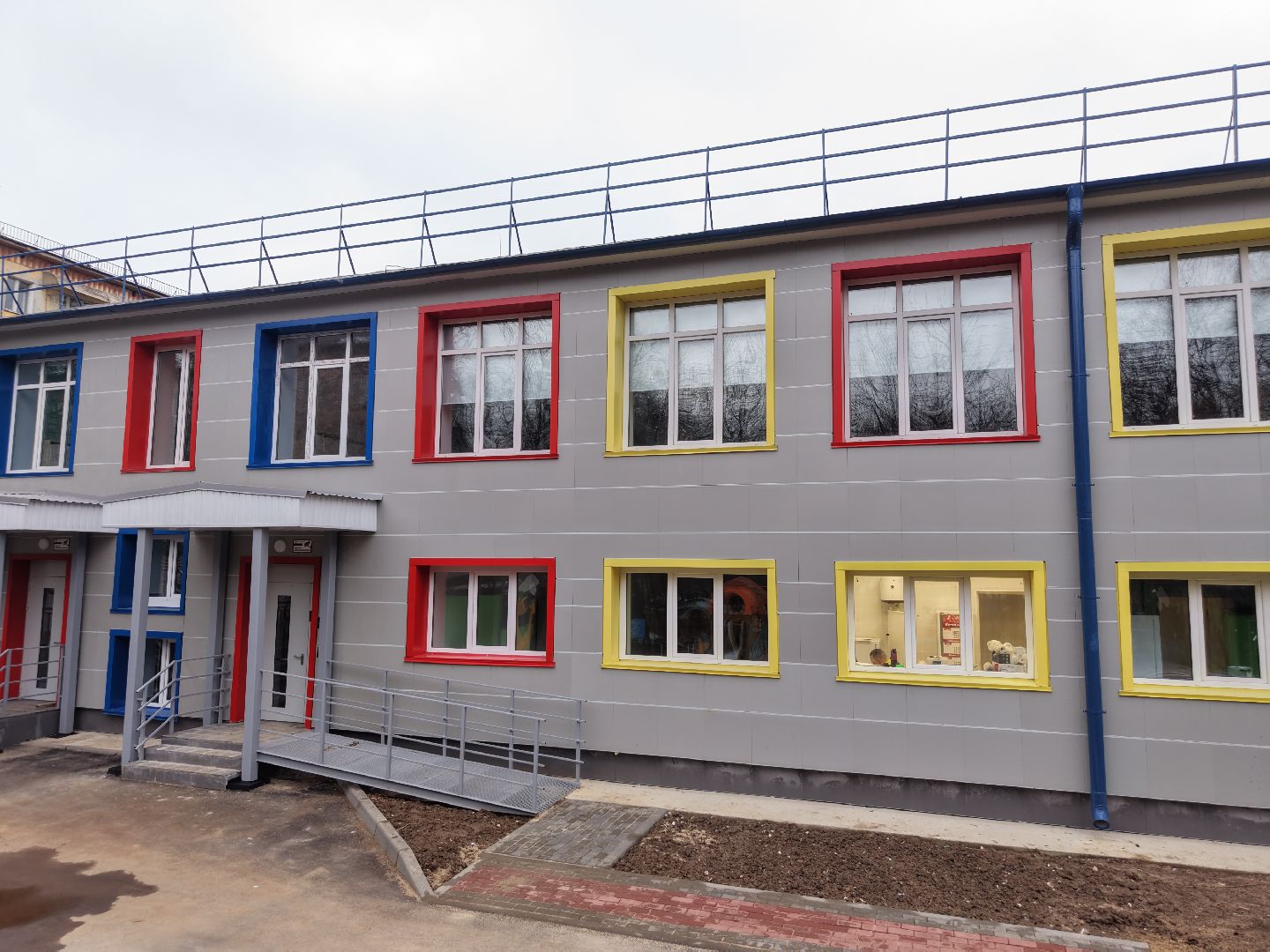 видео с коптера, детский сад 5 в королеве,