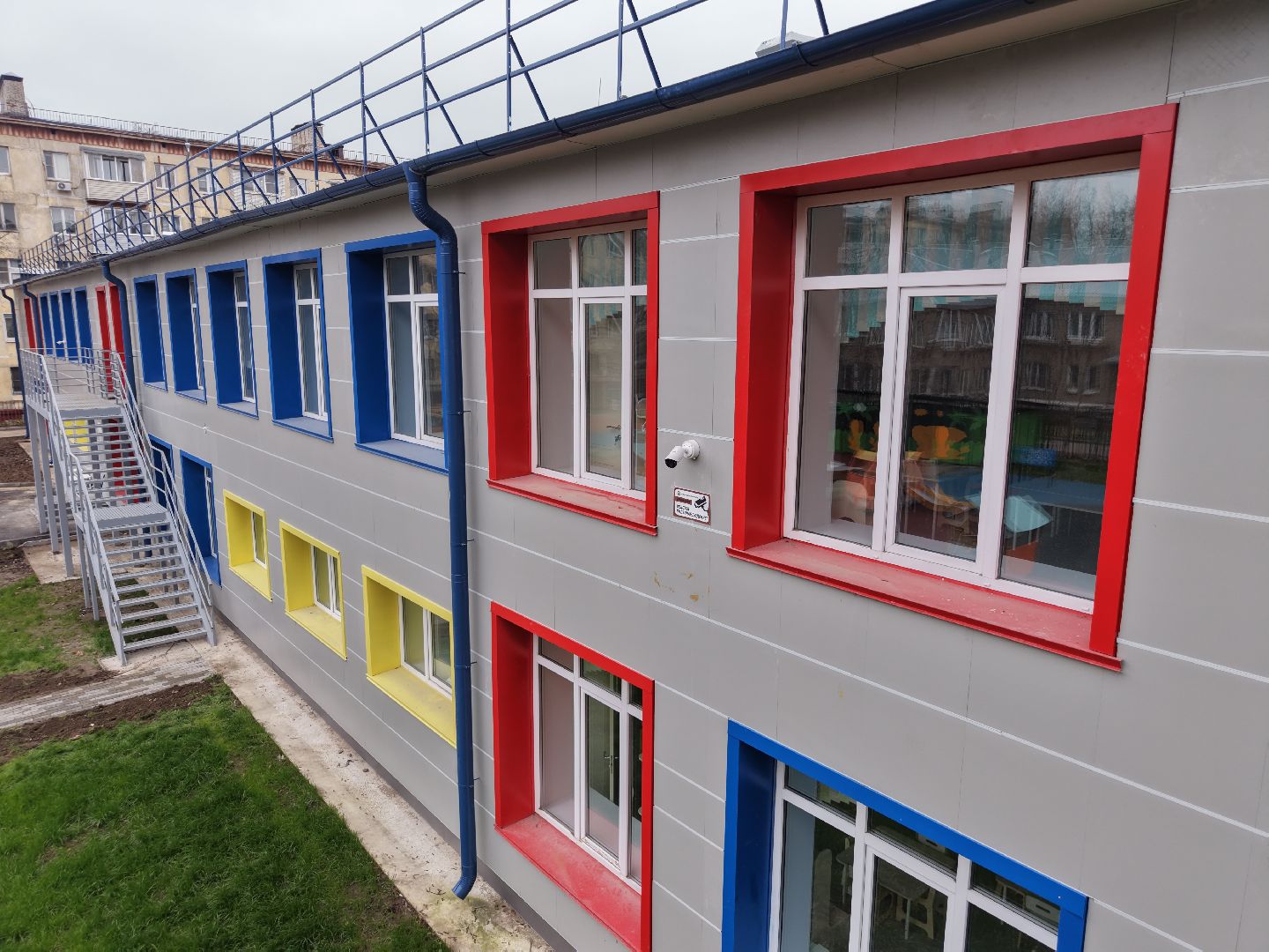 видео с коптера, детский сад 5 в королеве,