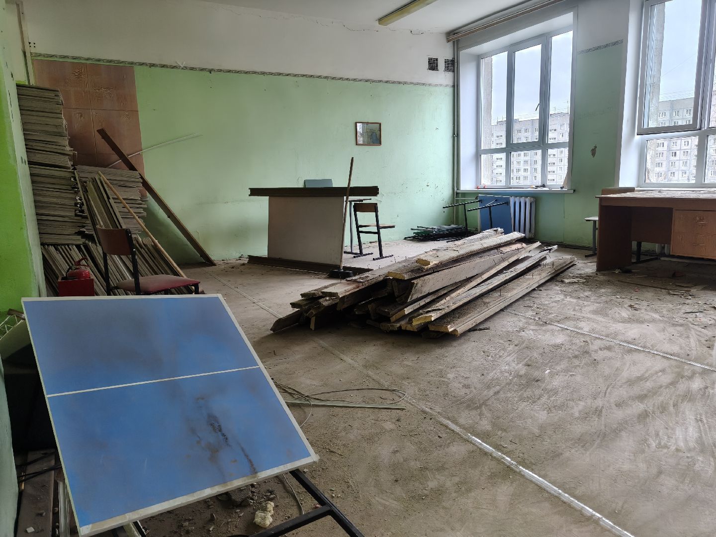 капитальный ремонт школы, наро-фоминск, демонтажные работы,