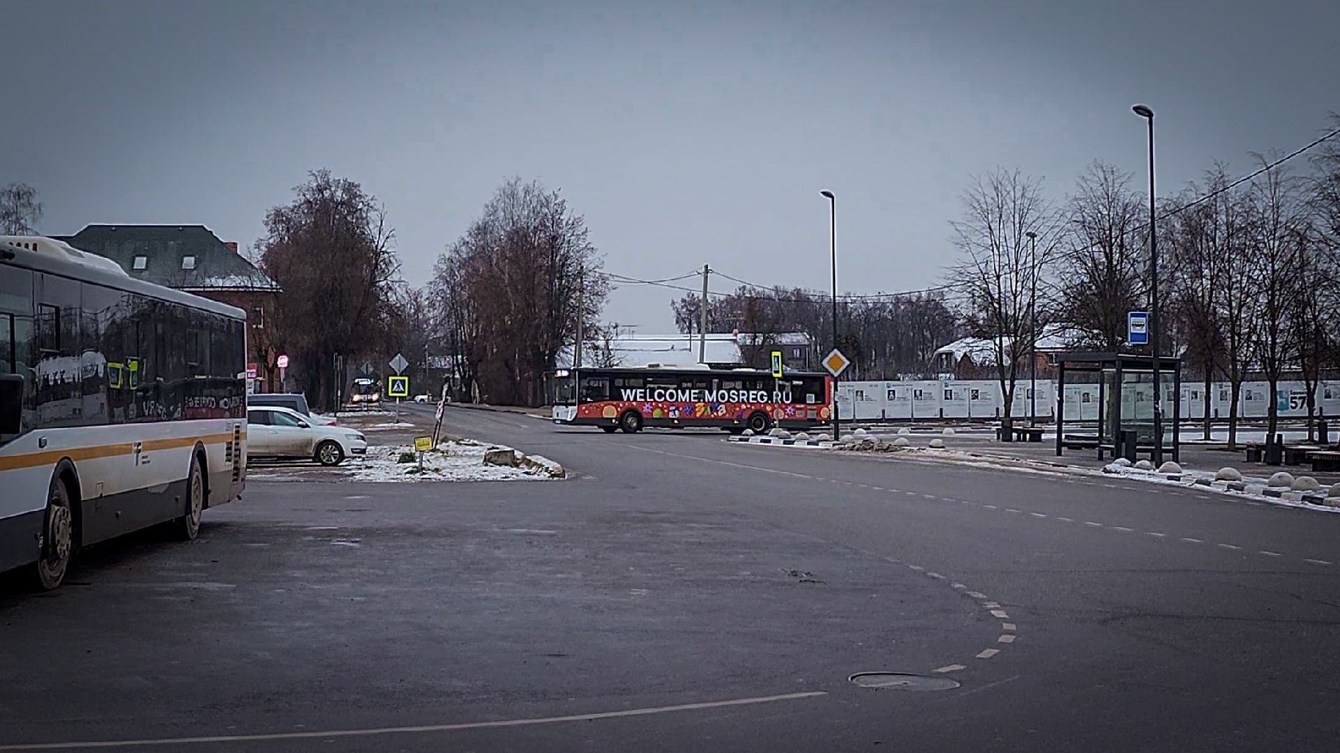 бронницы, новогодние автобусы в бронницах, мострансавто, автобусы зима в подмосковье бронницы, брендированные автобусы в бронницах,