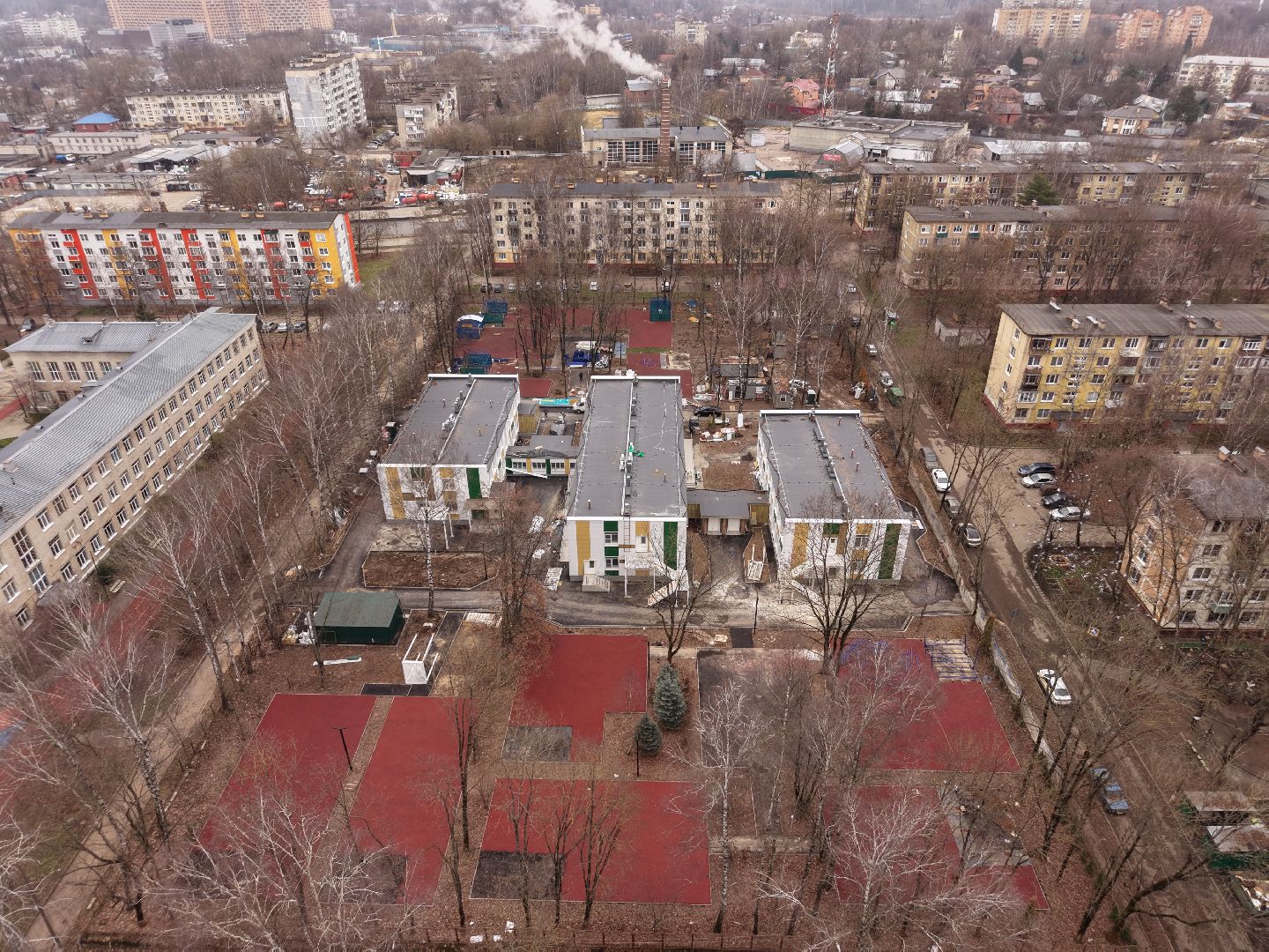 видео с коптера, детский сад при лицее  4 в королеве,