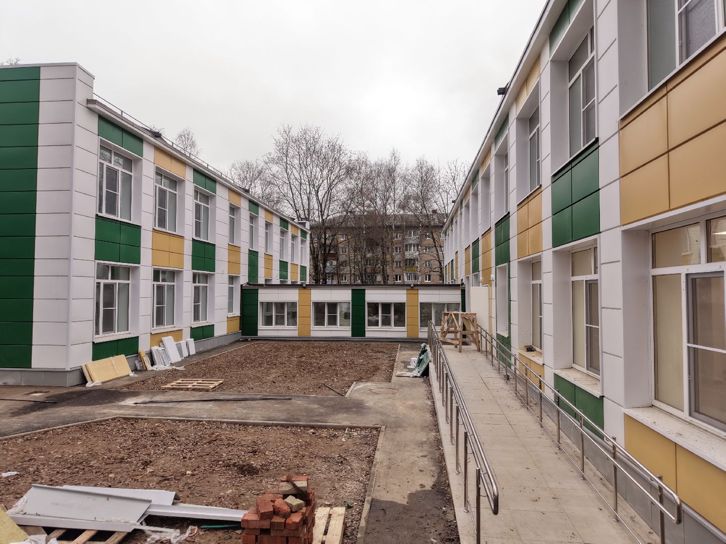 видео с коптера, детский сад при лицее  4 в королеве,