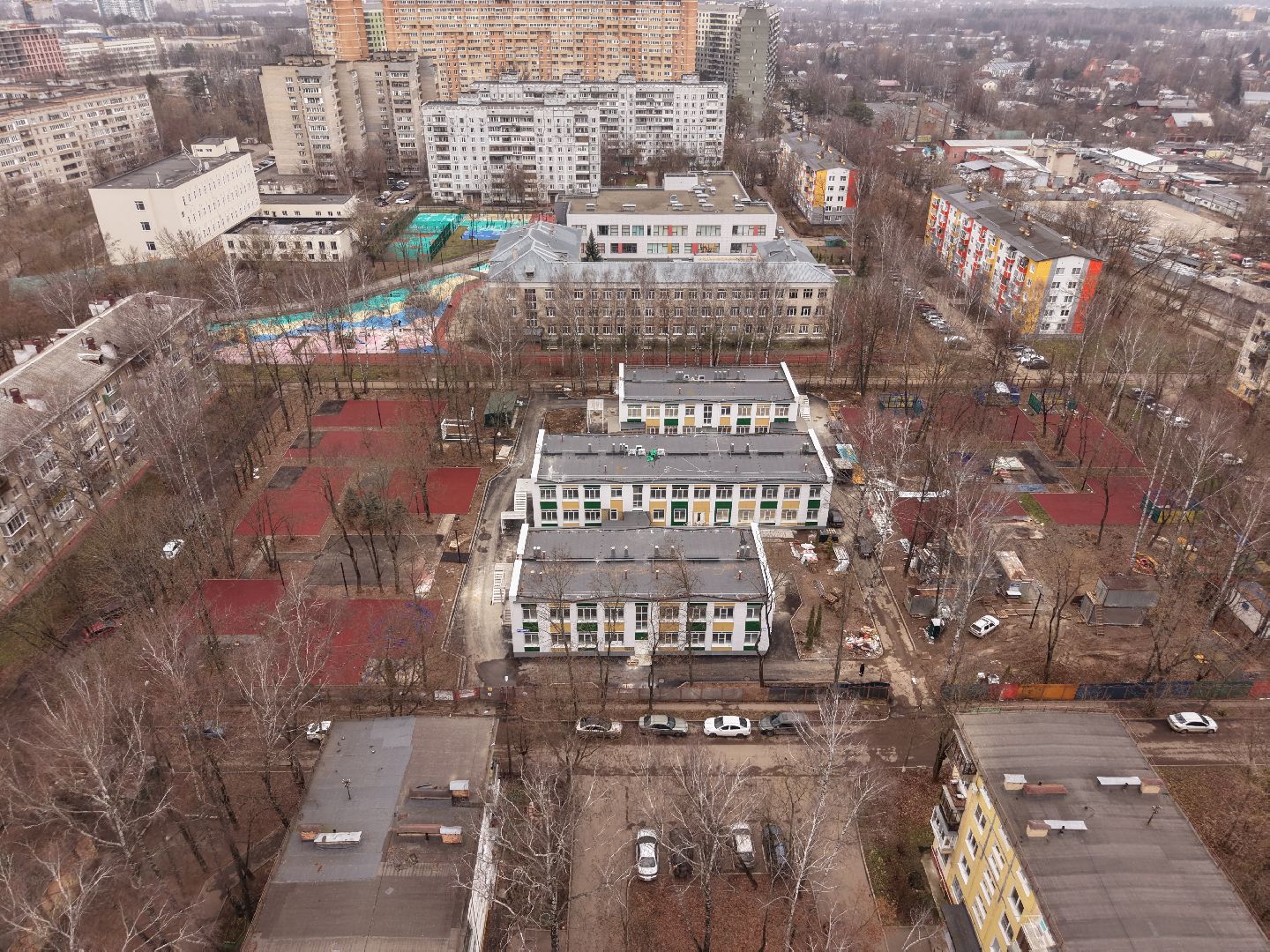 видео с коптера, детский сад при лицее  4 в королеве,