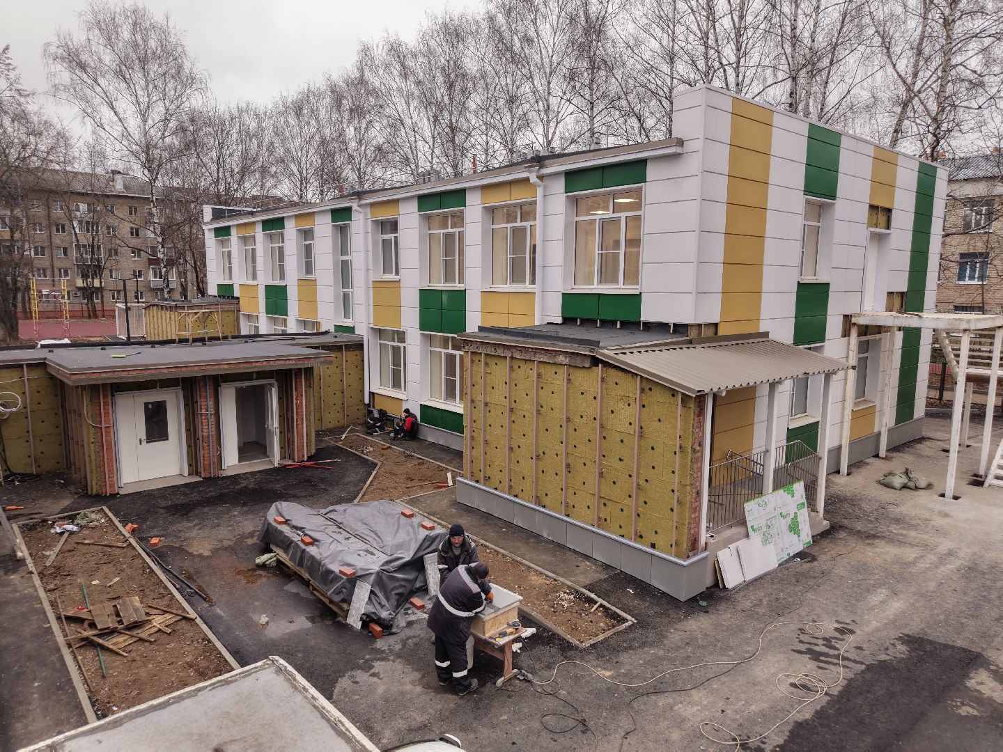 видео с коптера, детский сад при лицее  4 в королеве,