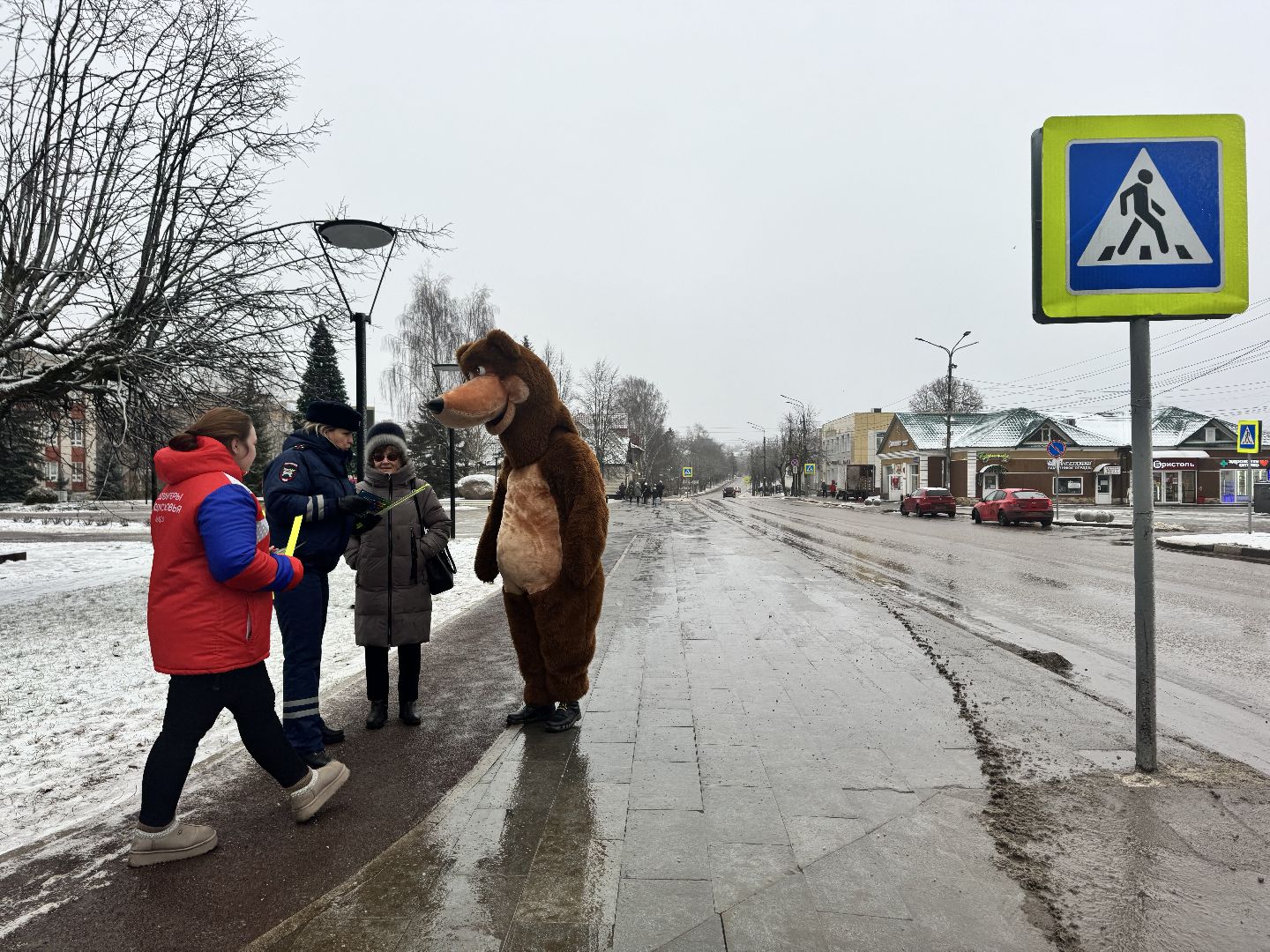 шаховская, акция, пешеходные зоны и дорожки, госавтоинспекторы,