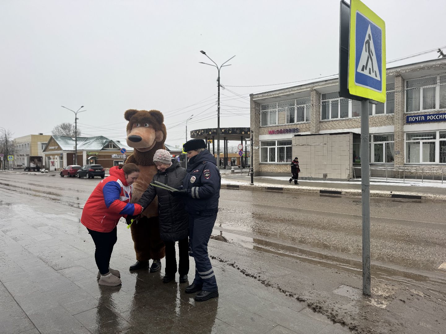 шаховская, акция, пешеходные зоны и дорожки, госавтоинспекторы,