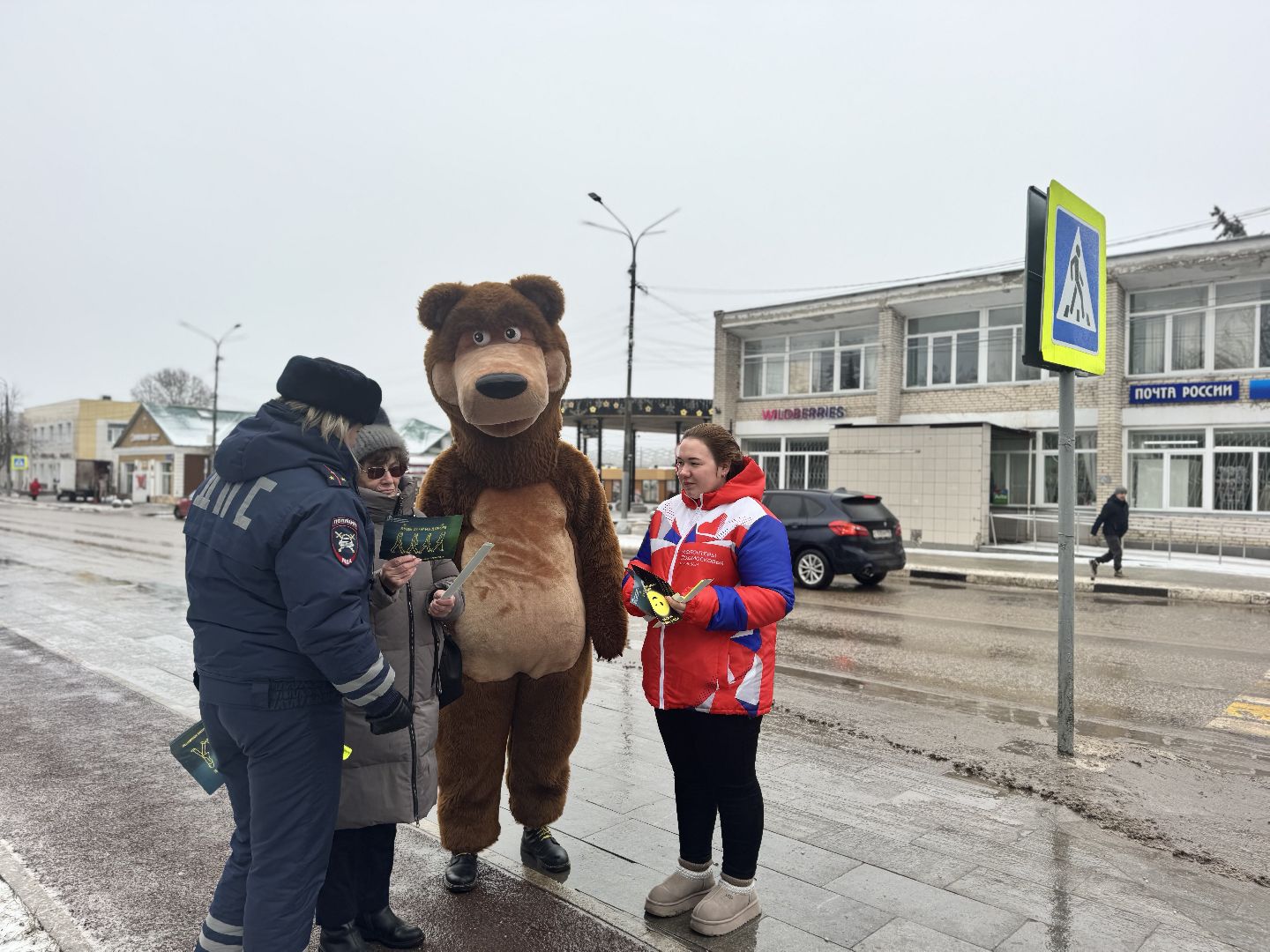 шаховская, акция, пешеходные зоны и дорожки, госавтоинспекторы,