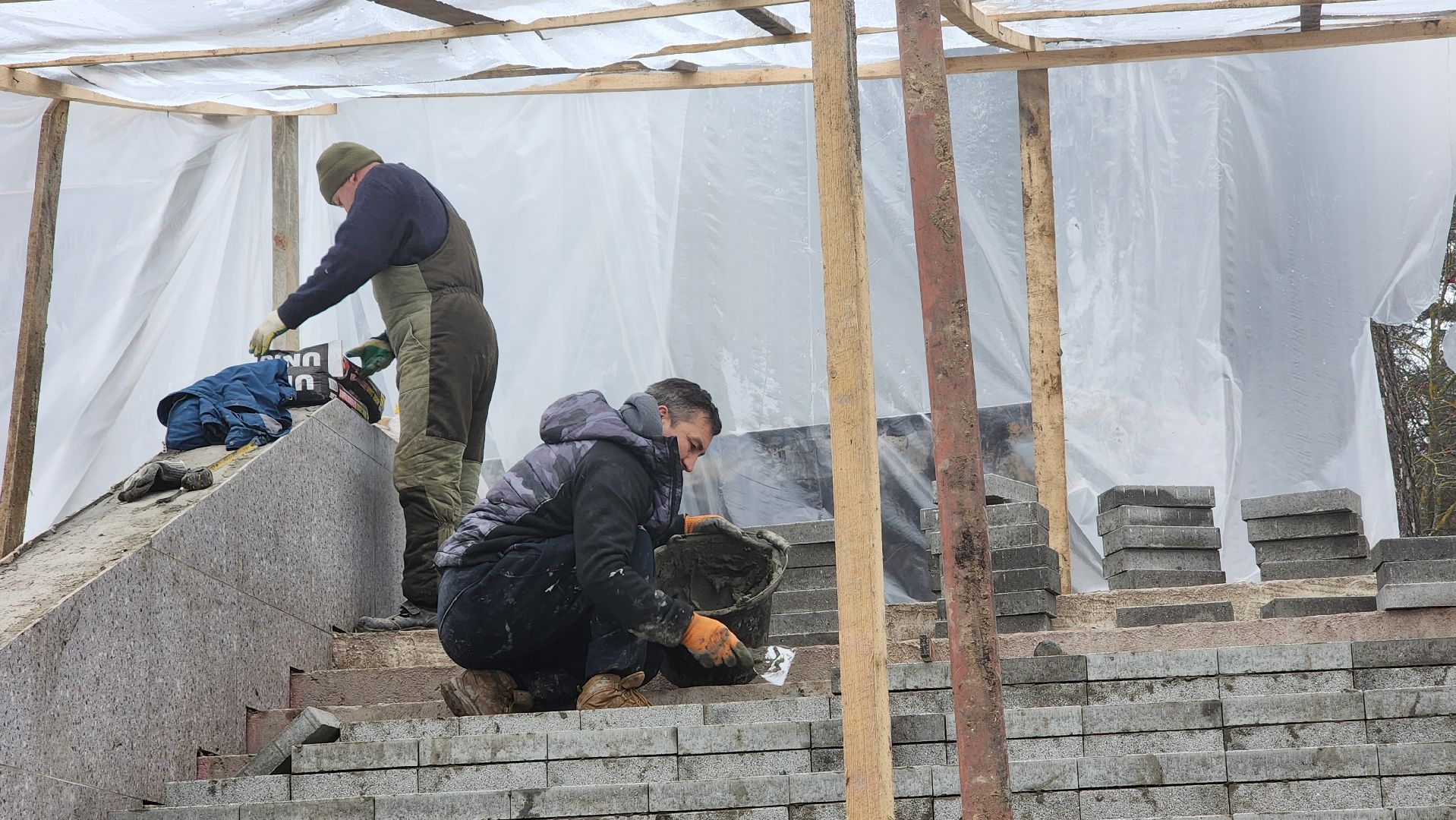 новая лестница в протвино, благоустройство, протвино ,