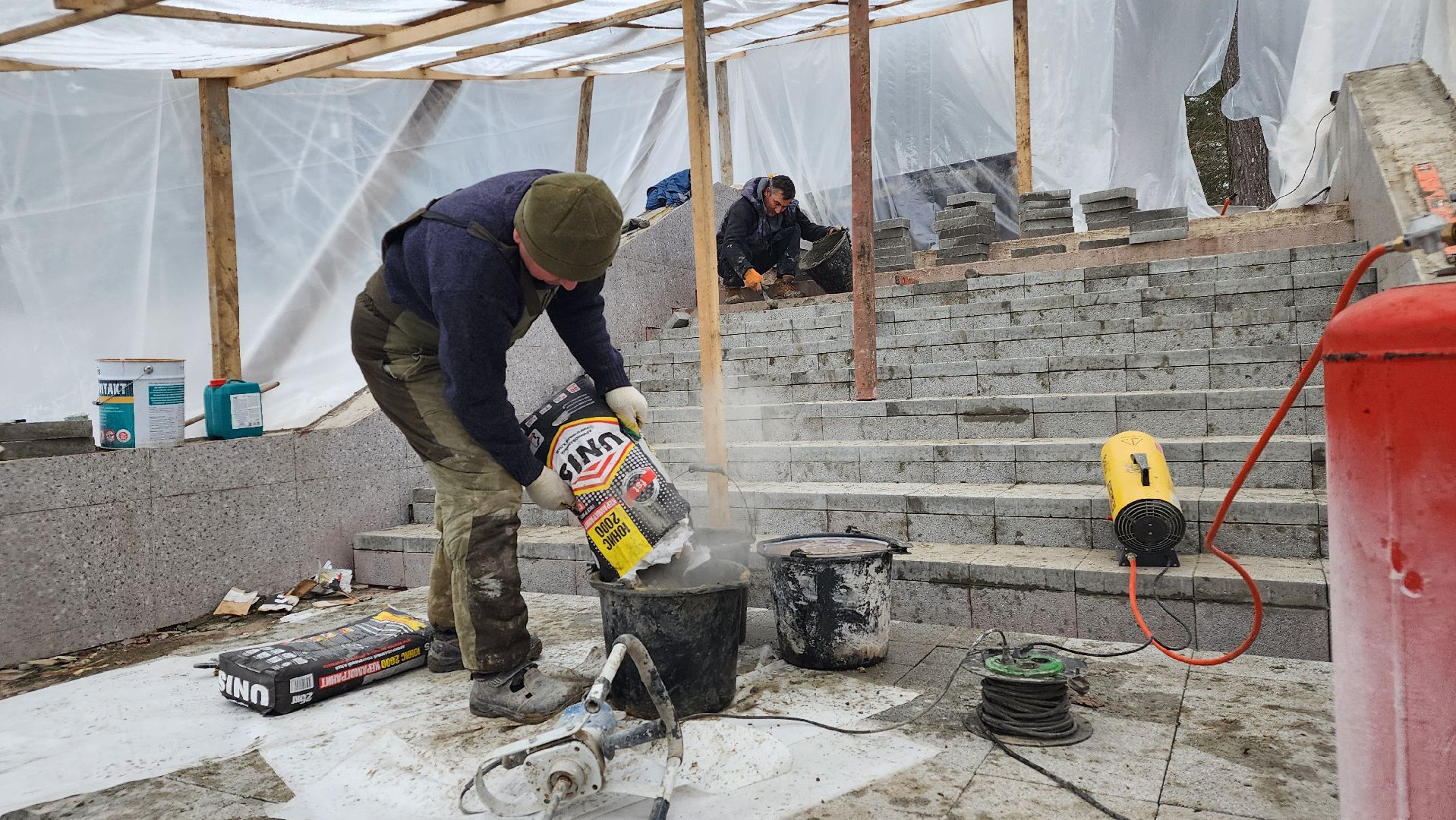 новая лестница в протвино, благоустройство, протвино ,