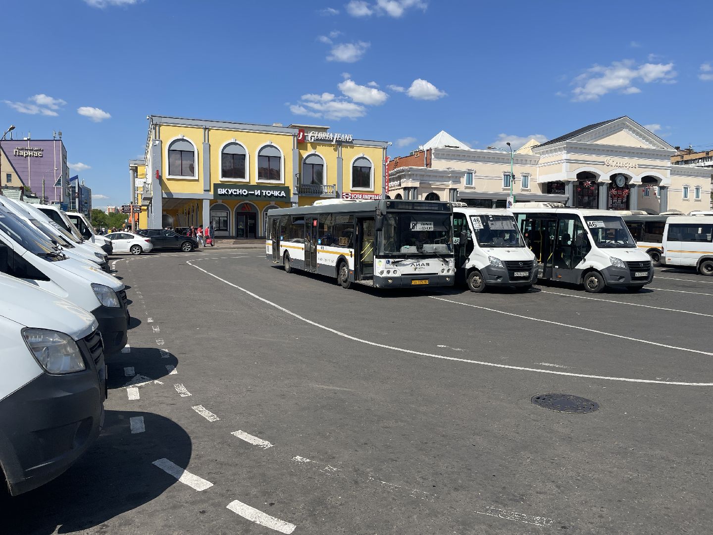 Одинцово, благоустройство, разметка, автобусы,