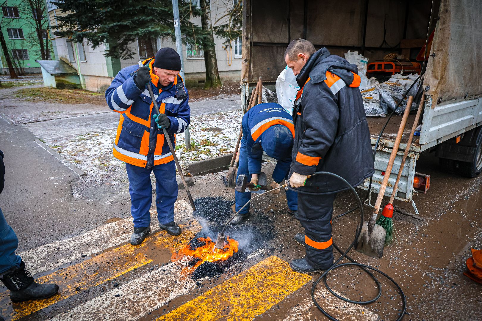 клин, благоустройство, ямочный ремонт, дороги,